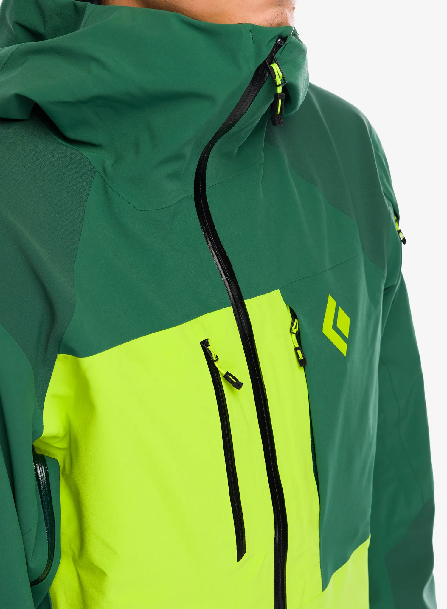 Куртка Black Diamond Recon Stretch Pro Shell - mountain forest/lime green