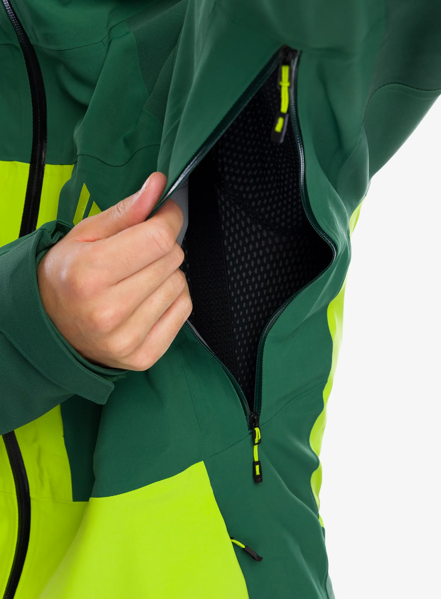 Куртка Black Diamond Recon Stretch Pro Shell - mountain forest/lime green