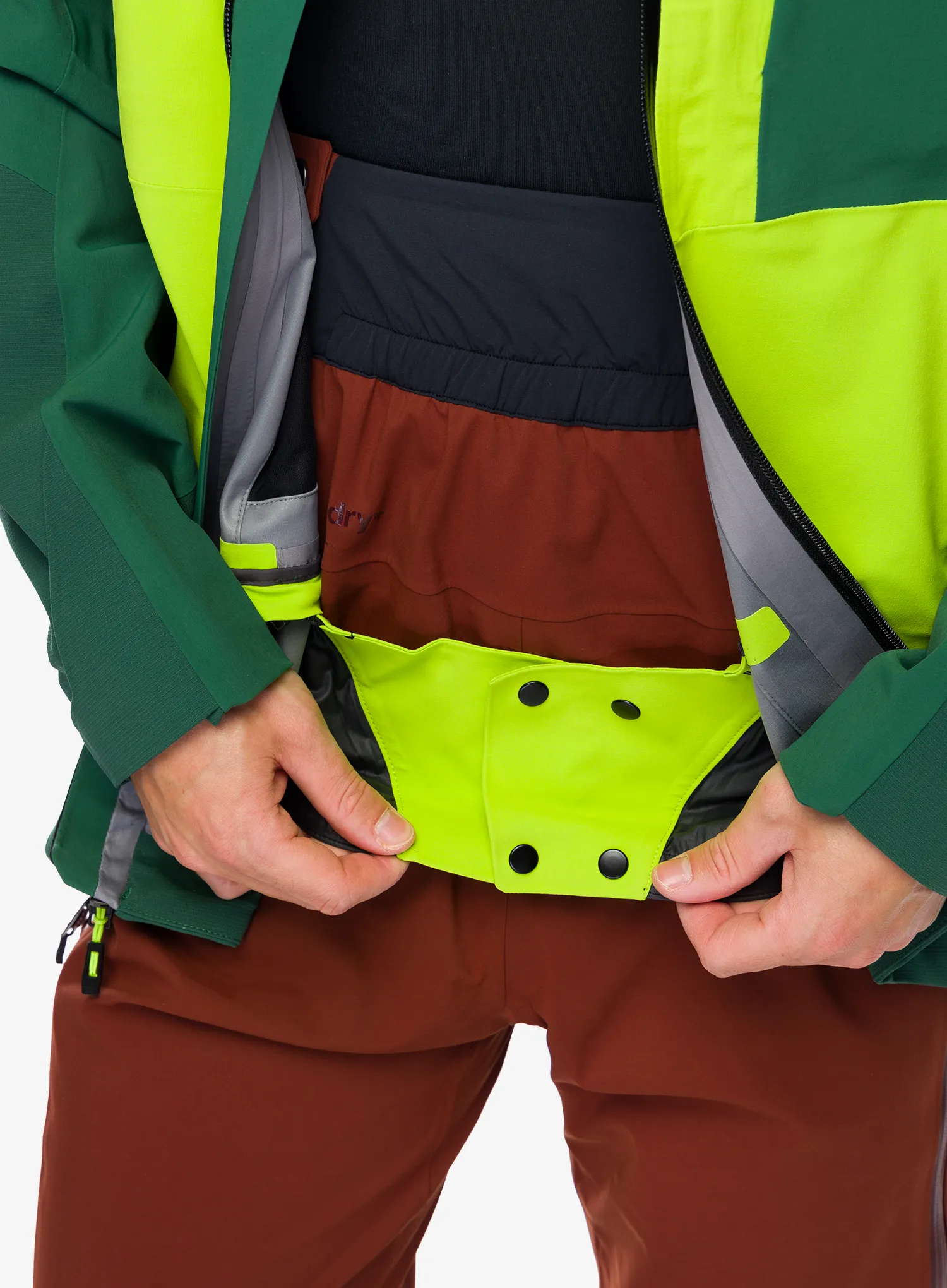 Куртка Black Diamond Recon Stretch Pro Shell - mountain forest/lime green