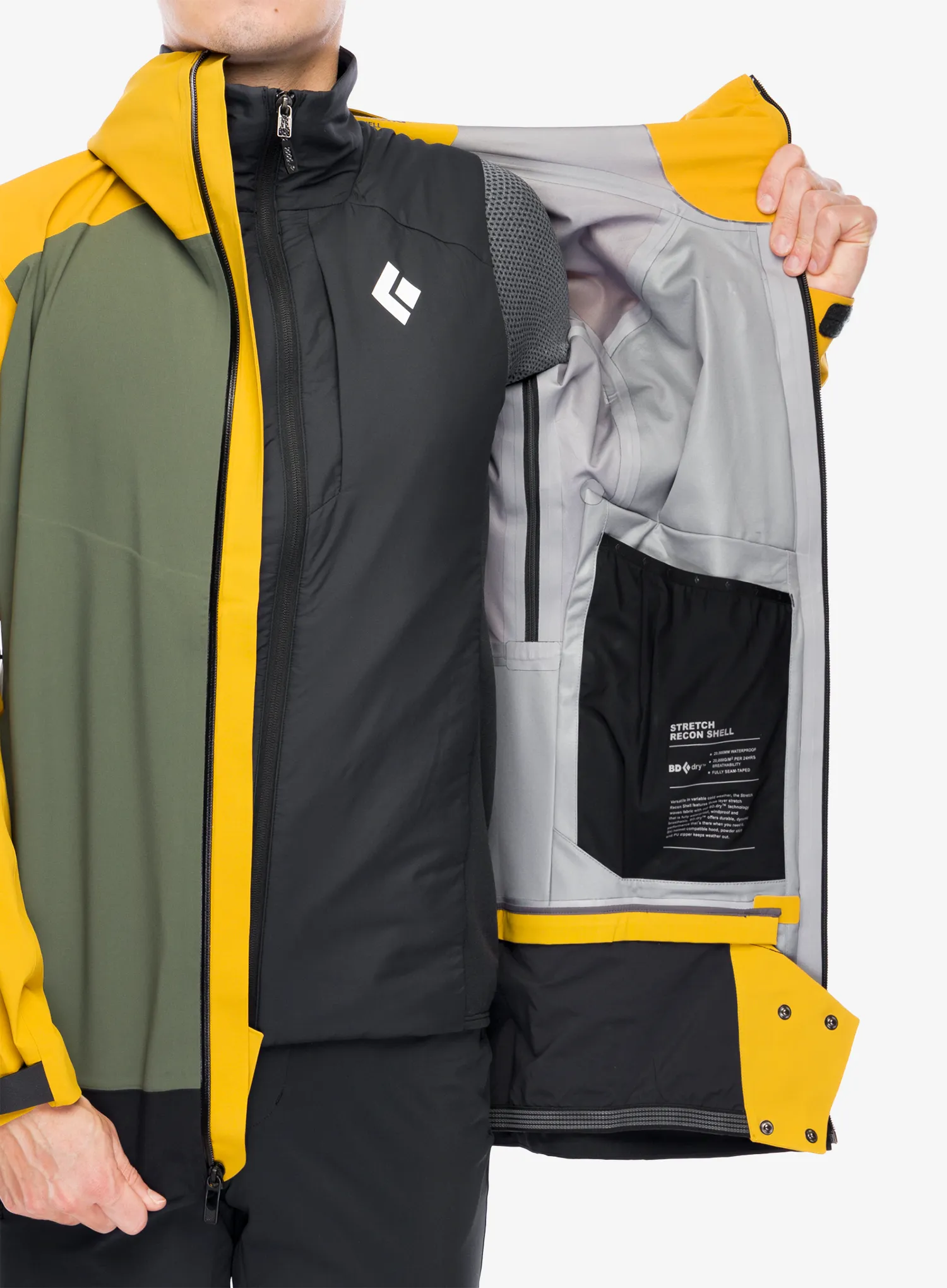 Куртка Black Diamond Recon Stretch Ski Shell - amber/tundra/black