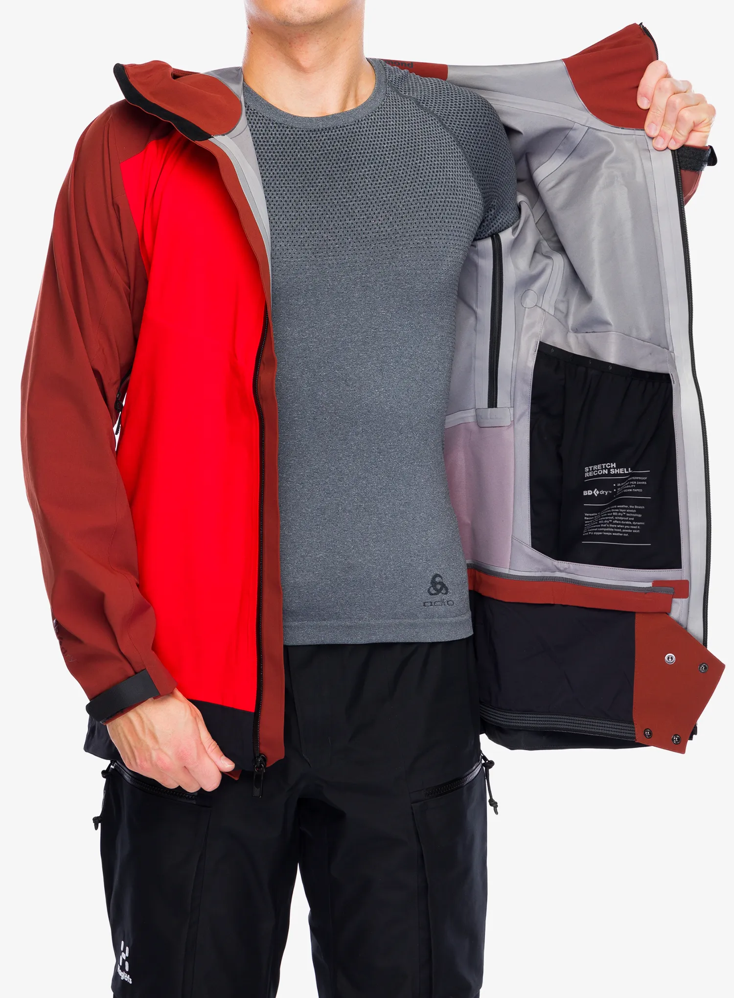 Куртка Black Diamond Recon Stretch Ski Shell - mulled cider/black/octane