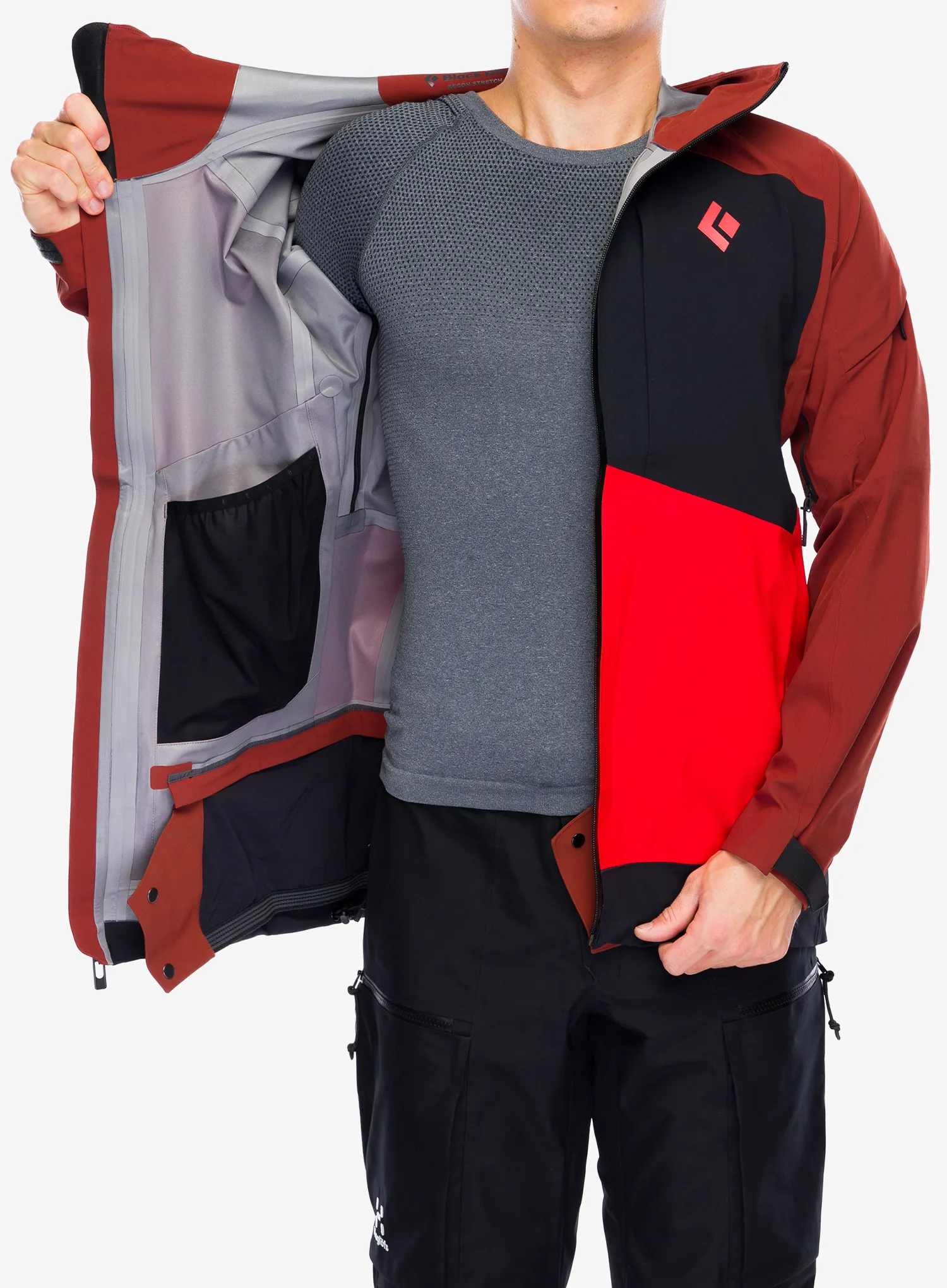 Куртка Black Diamond Recon Stretch Ski Shell - mulled cider/black/octane