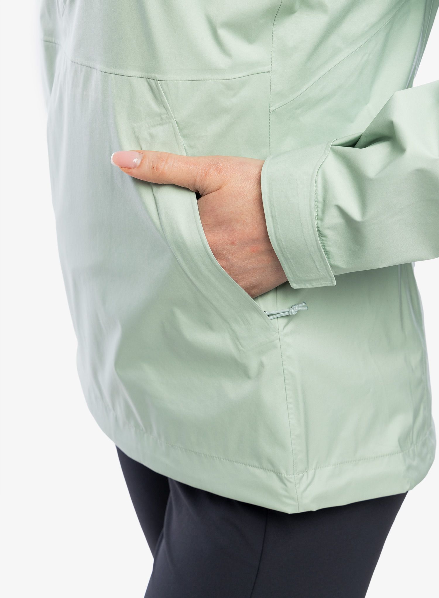Куртка дощовик жіноча Black Diamond Stormline Stretch Anorak - foam green