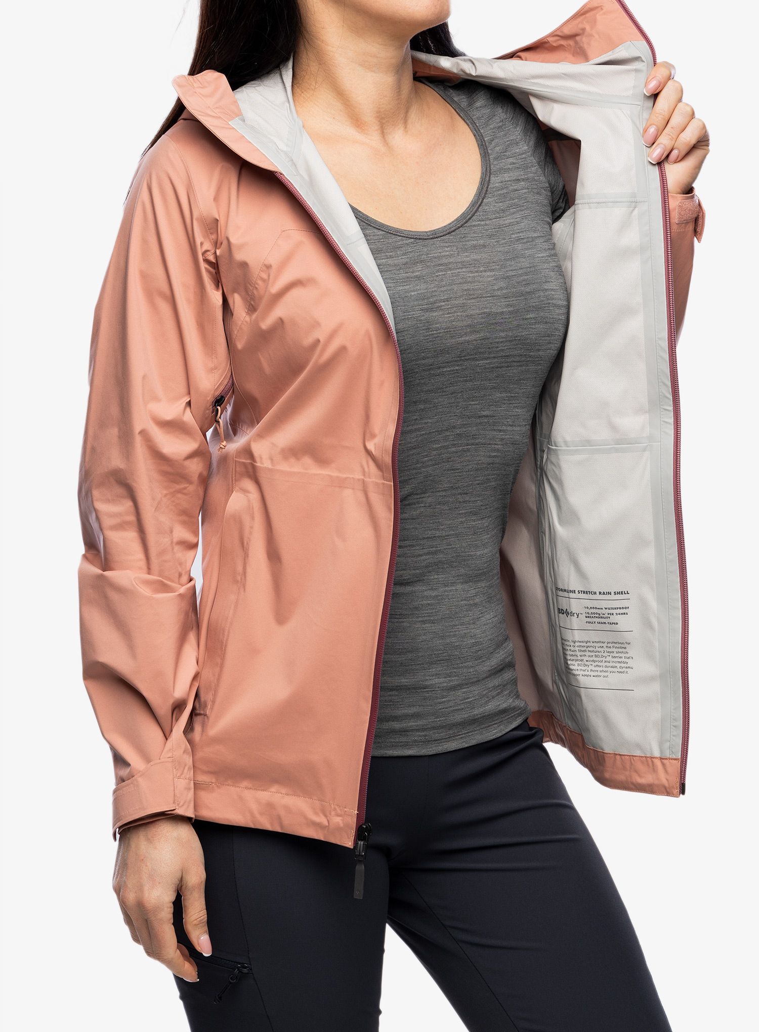 Куртка жіноча Black Diamond Stormline Stretch Rain Shell - chalk pink