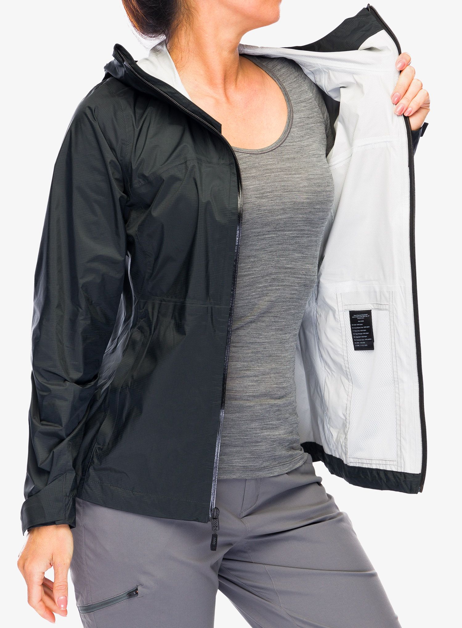 Куртка жіноча Black Diamond Treeline Rain Shell - black