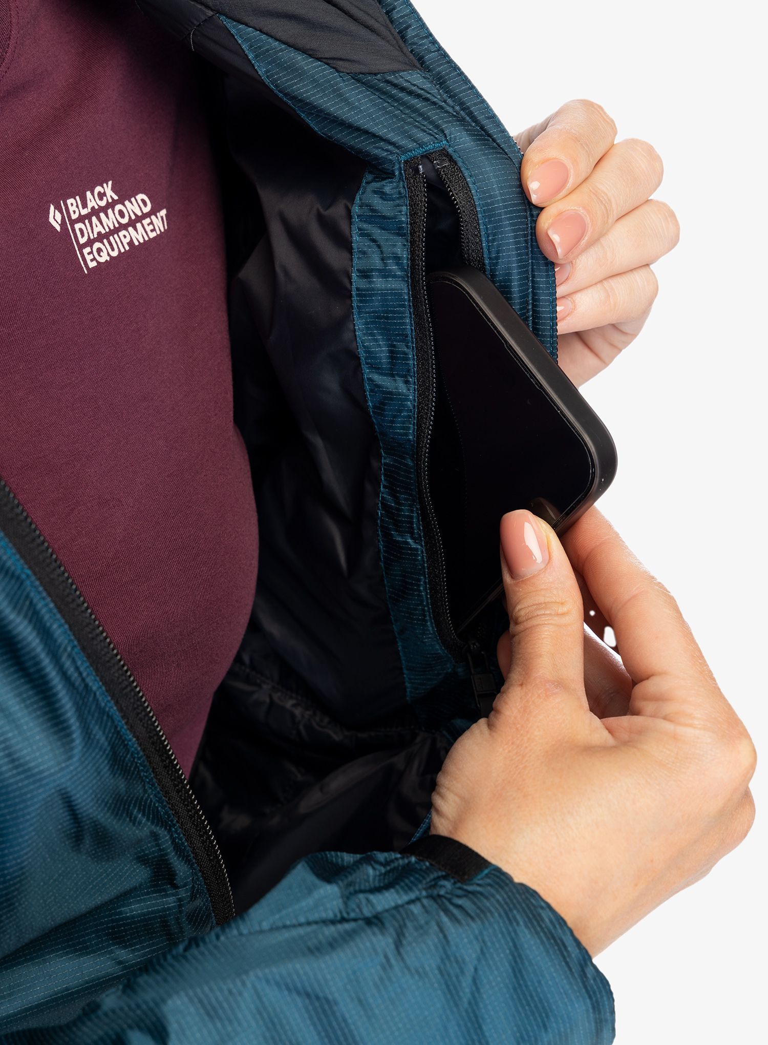 Куртка утеплена Black Diamond Vision Hybrid Hoody - azurite