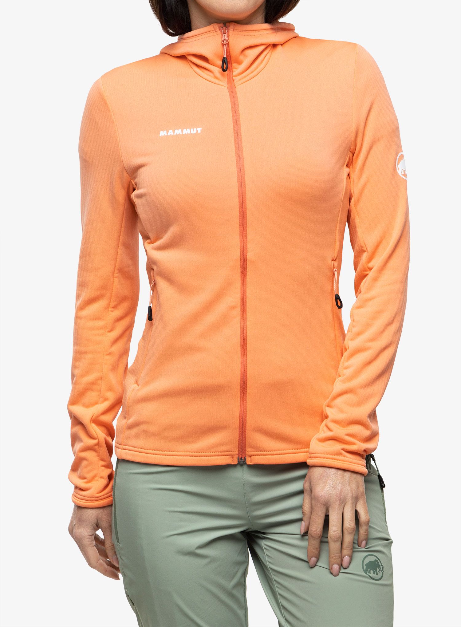 Кофта флісова жіноча Mammut Aconcagua Light ML Hooded Jacket - salmon
