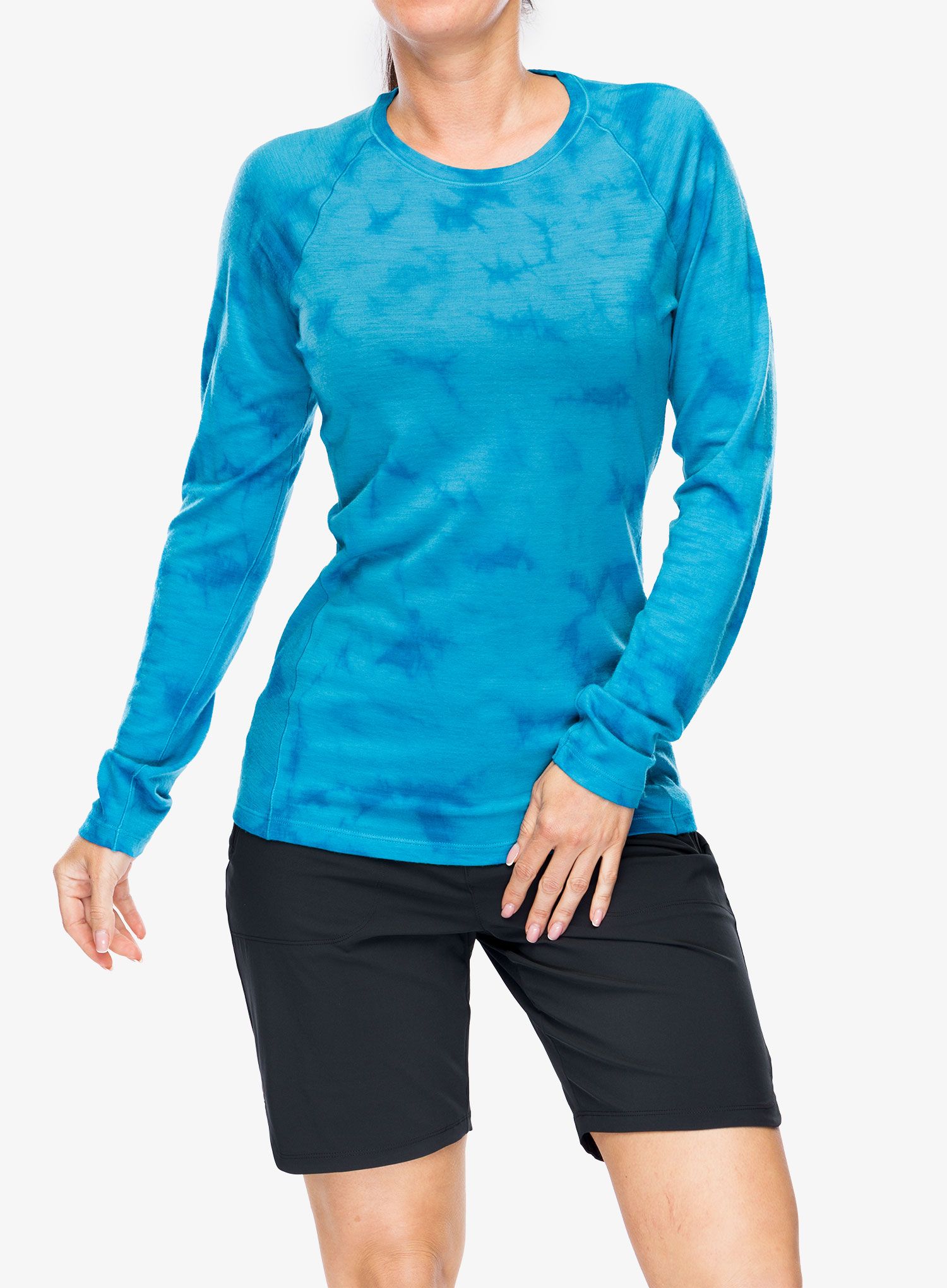 Термокофта жіноча Smartwool Classic All-Season Merino Base Layer LS - pool blue