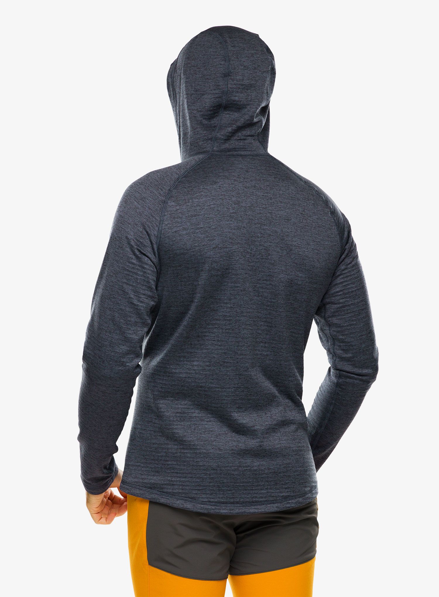 Кофта з каптуром Odlo Tencia Mid Layer Hoody Full Zip - india ink melange