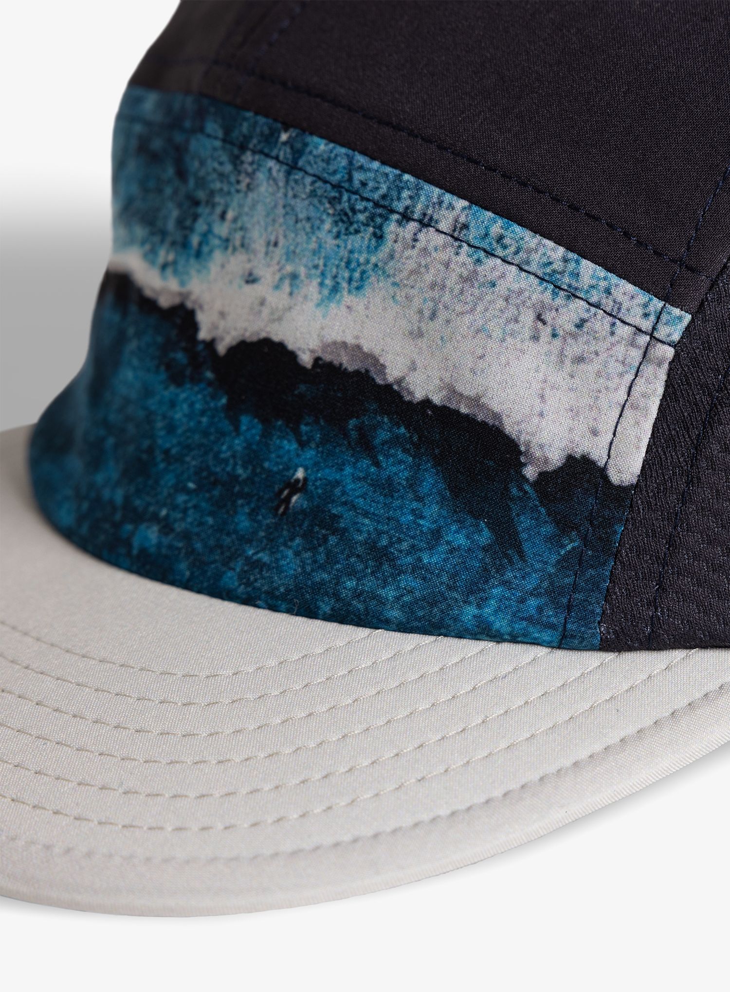Шапка для бігу Buff 5 Panel Go Cap - parley navy