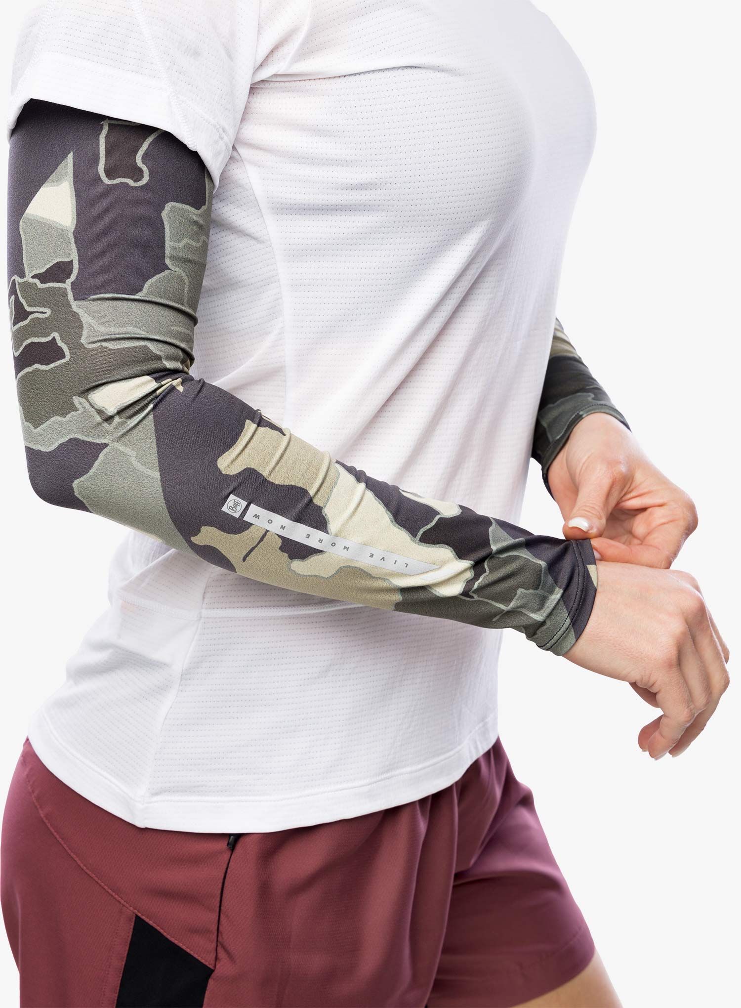 Нарукавники велосипедні Buff Arm Sleeves - utan forest