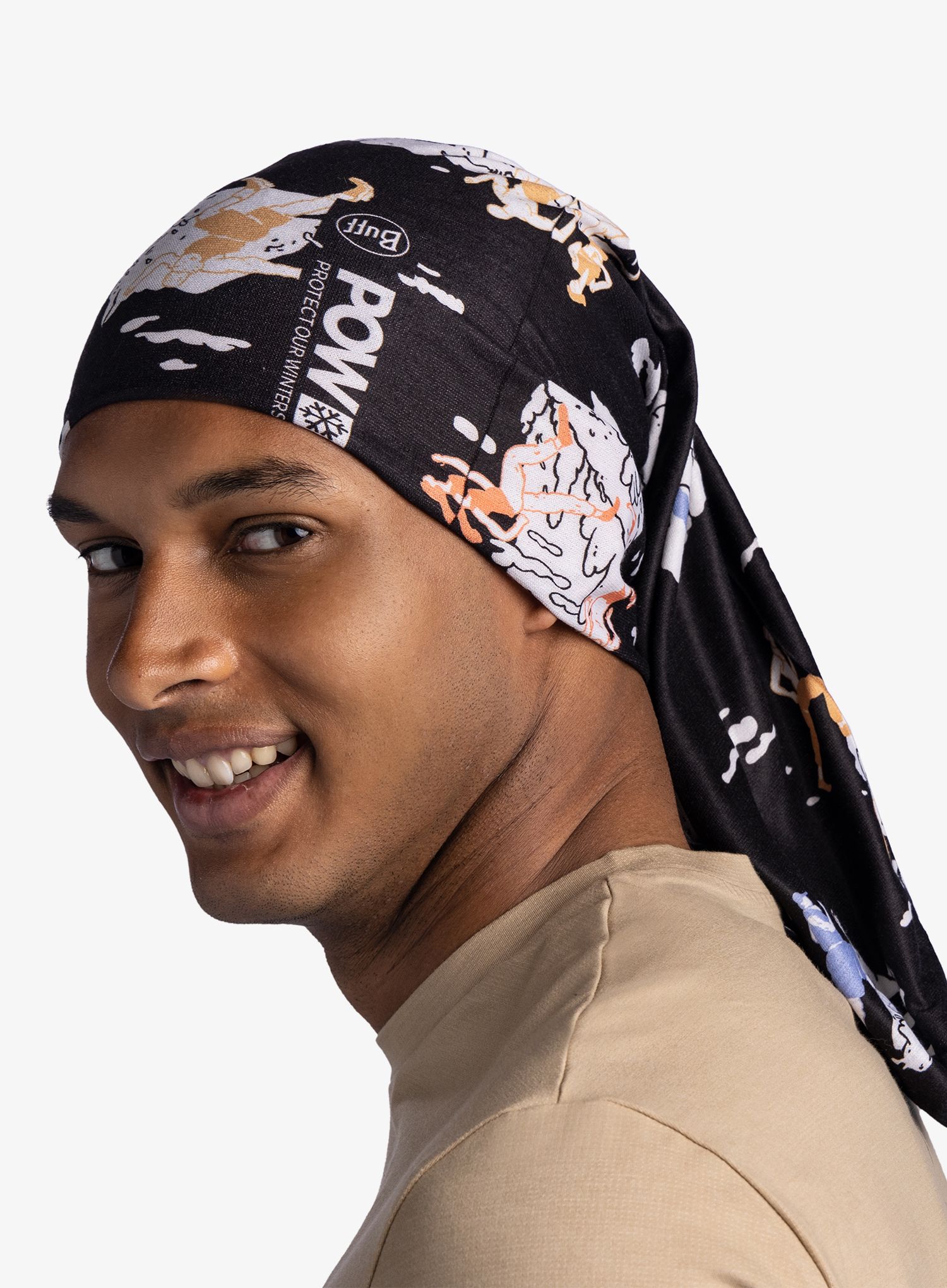 Пов'язка Buff Coolnet UV POW - runners in motion black