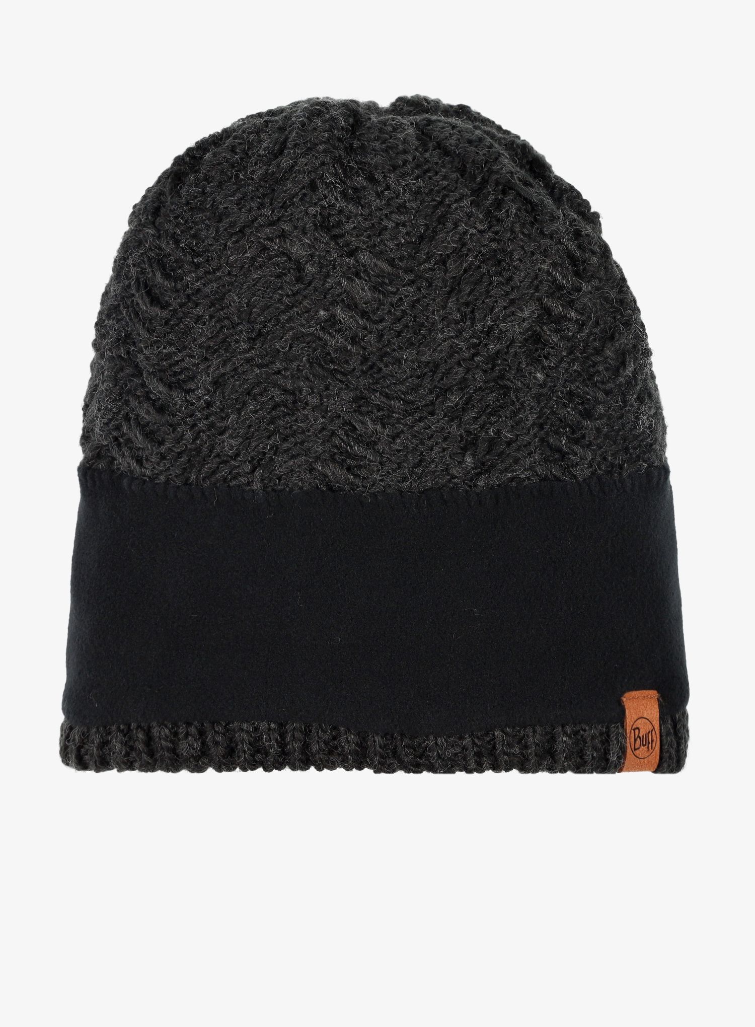 Шапка зимова жіноча Buff Knitted&fFleece Beanie Caryn - graphite