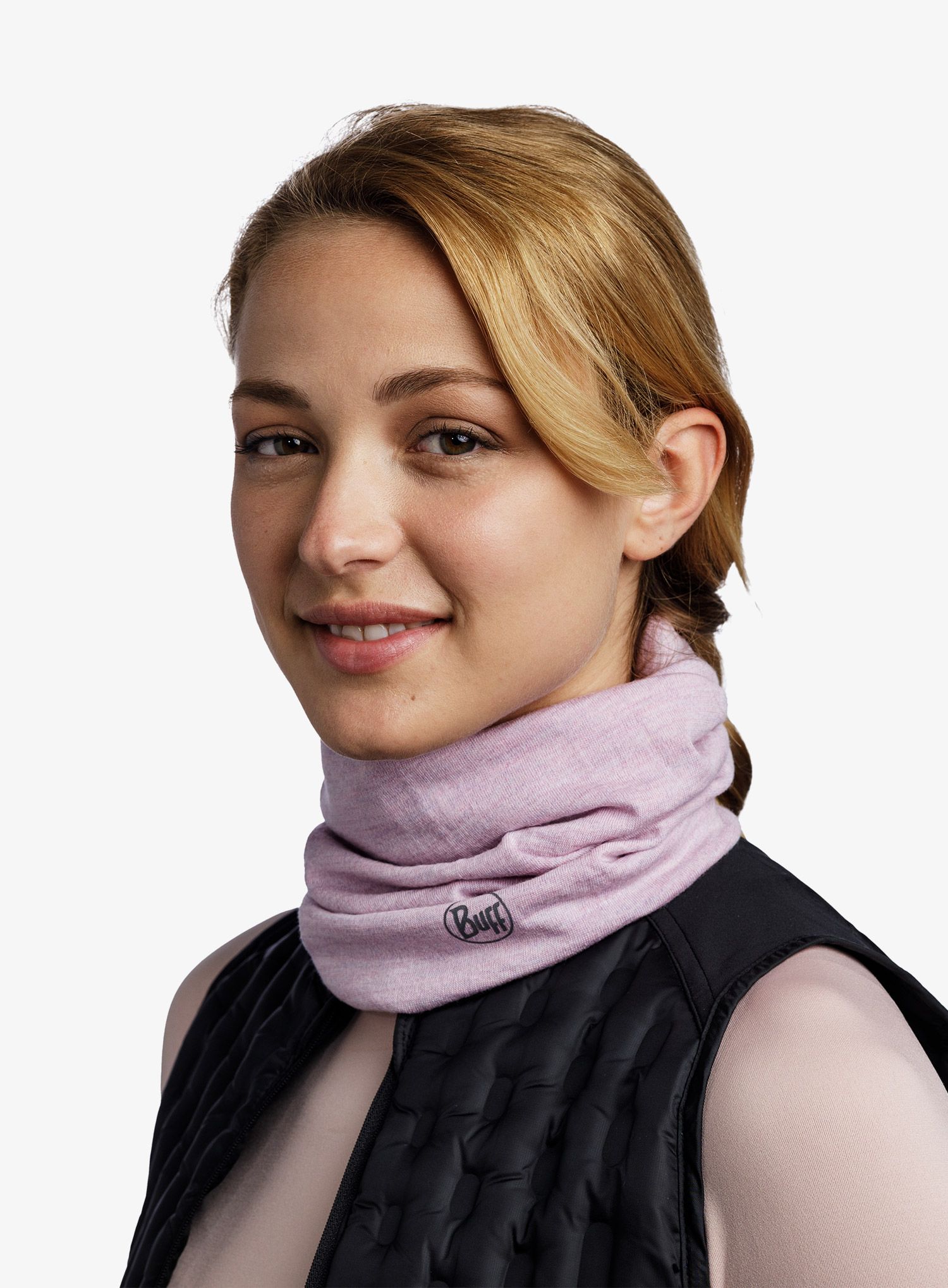 Пов'язка Buff Midweight Merino - melange lilac sand