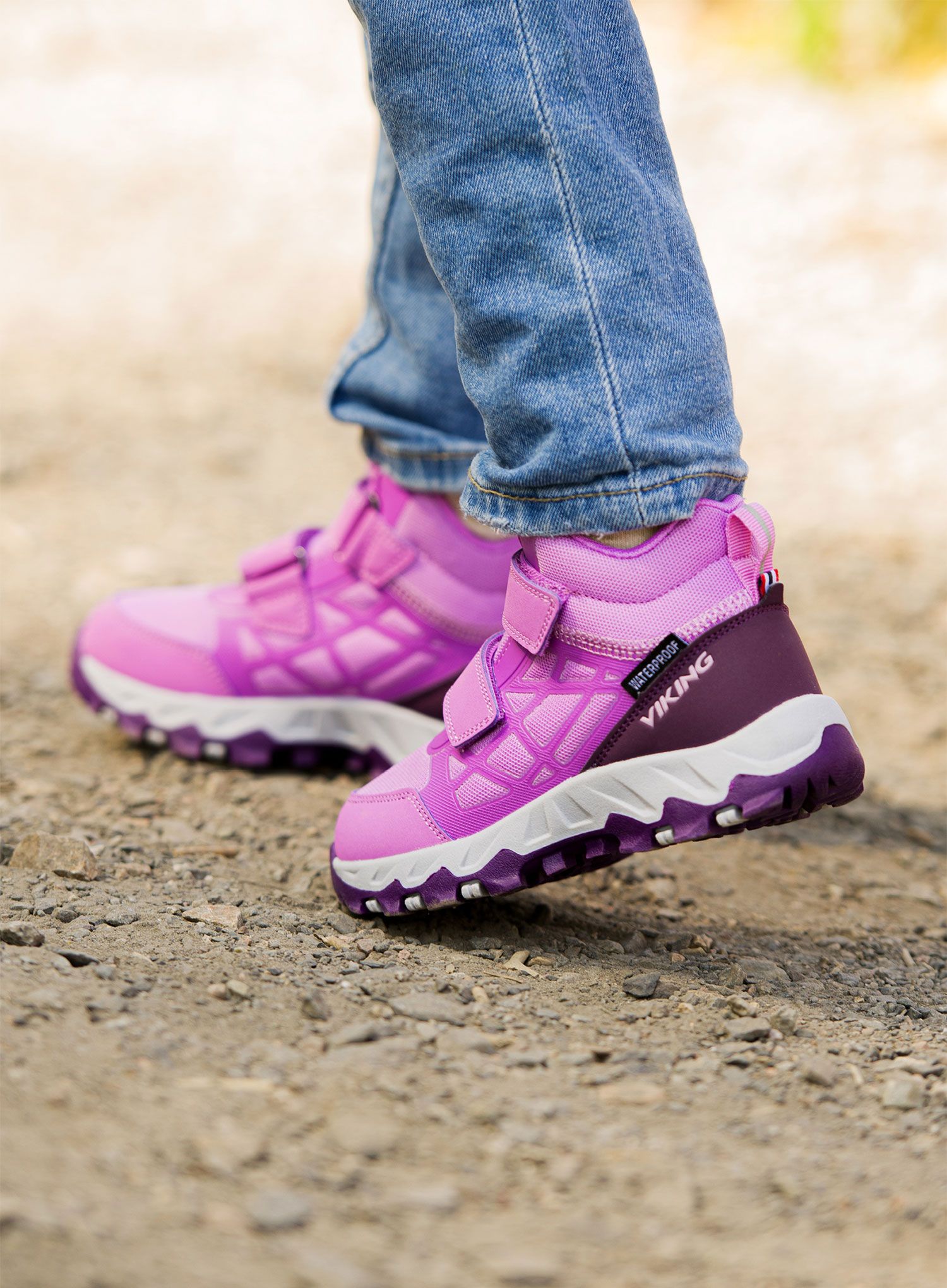 Черевики дитячі Viking Track Mid WP 2V - purple/purple