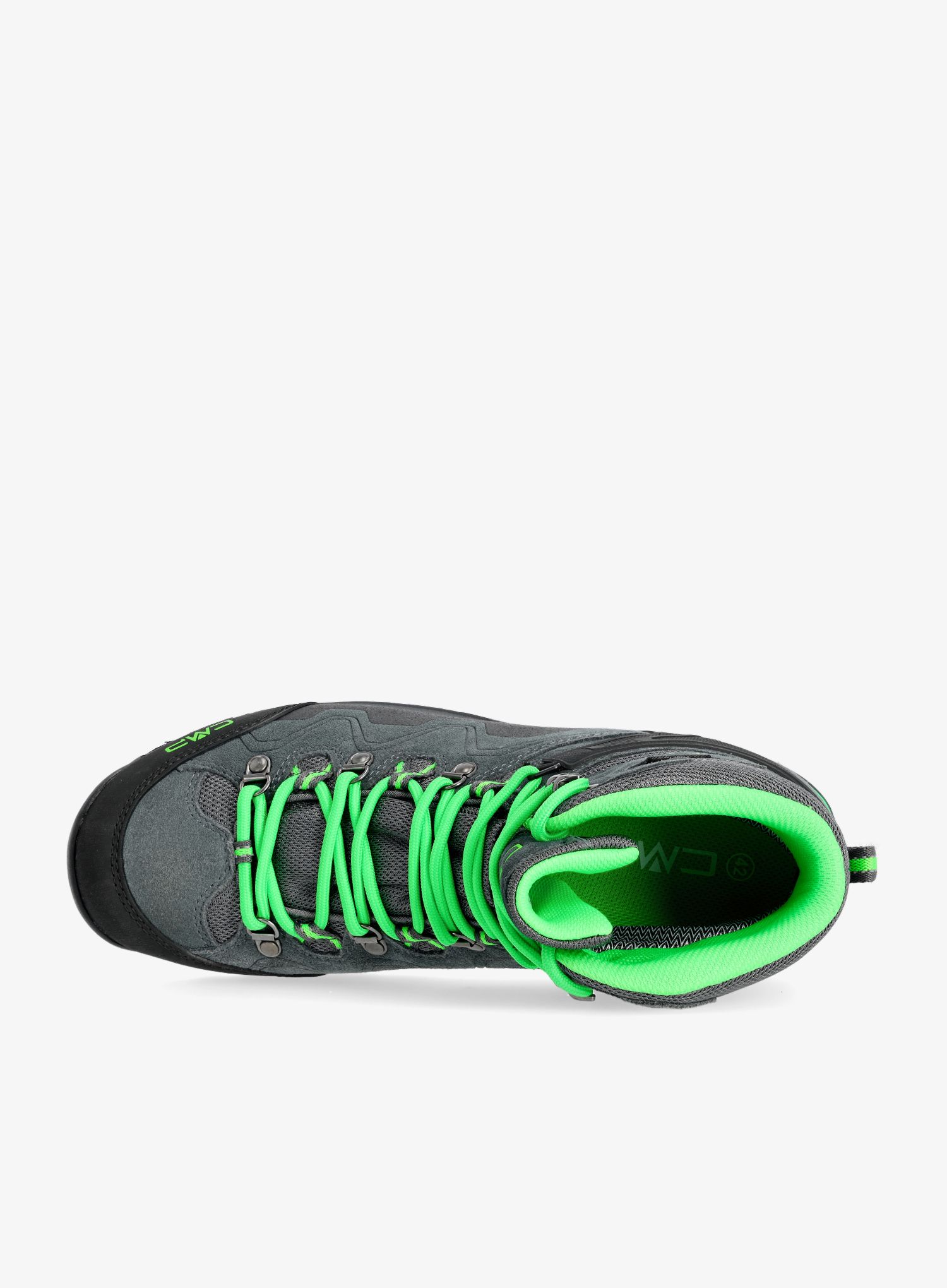 Черевики туристичні CMP Athunis Mid WP - grey/verde fluo