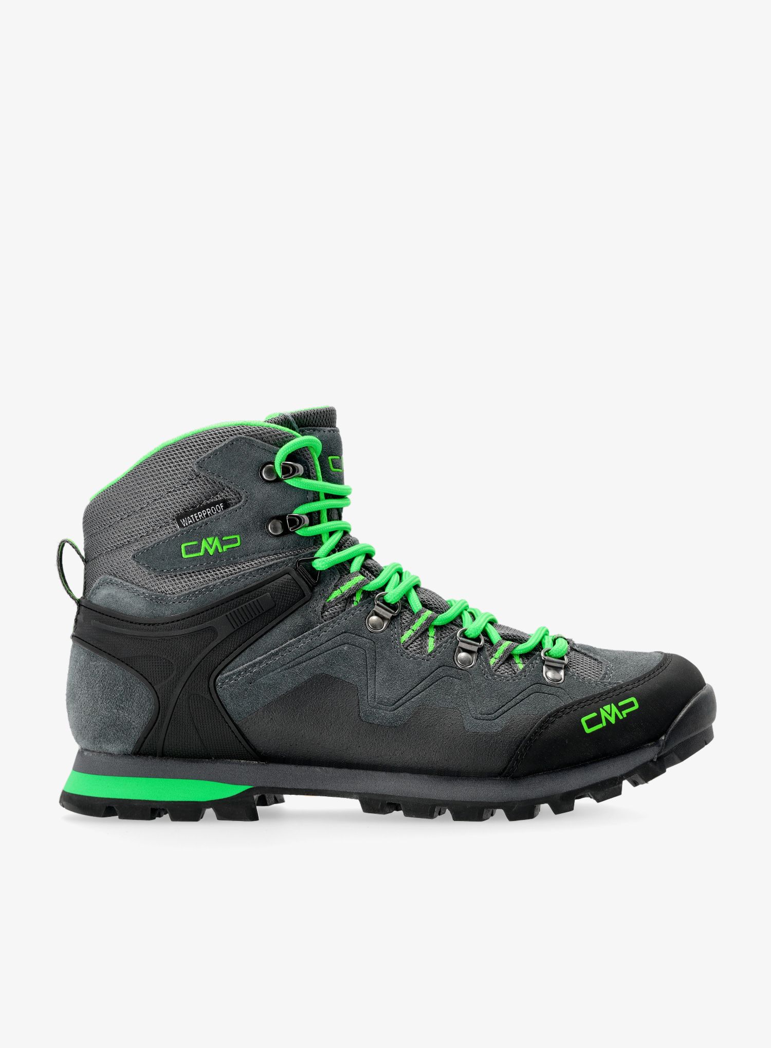 Черевики туристичні CMP Athunis Mid WP - grey/verde fluo