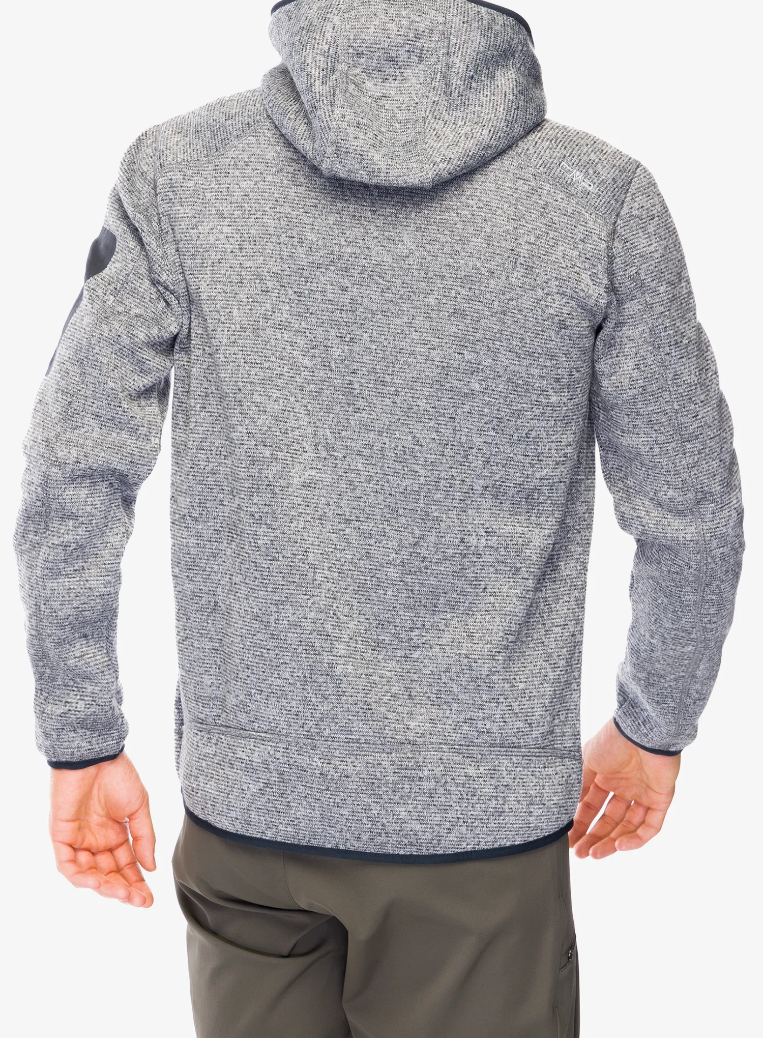 Куртка флісова CMP Borgis Fix Hood Jacket - ice/titanio/nero