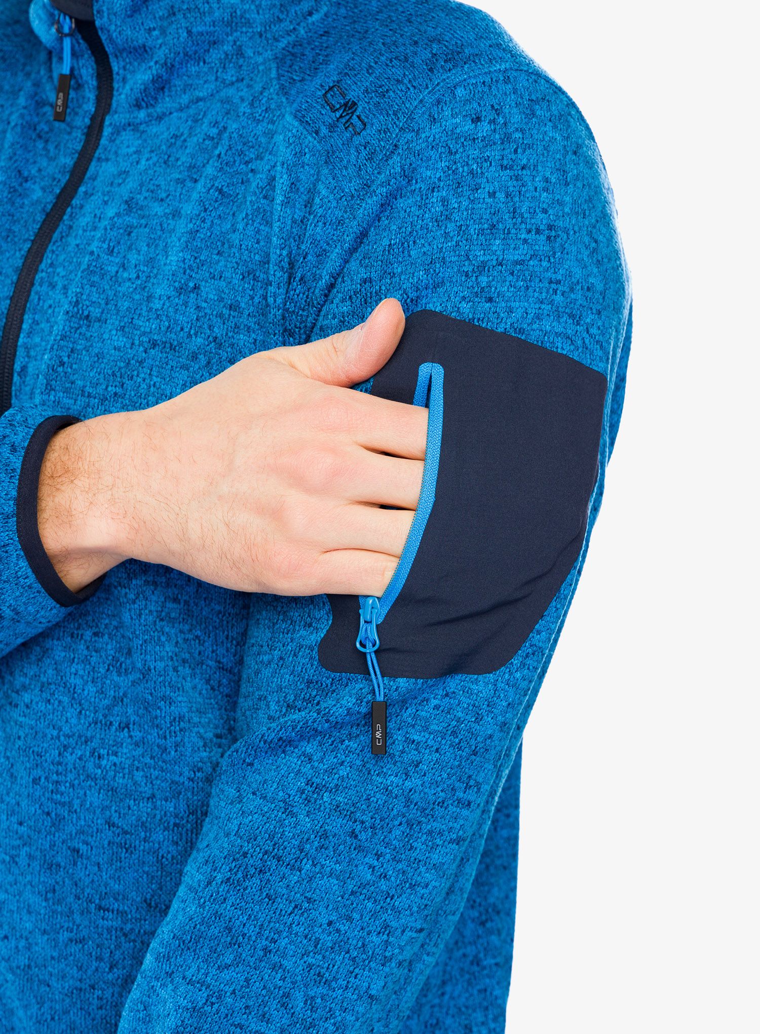 Куртка флісова CMP Borgis Fix Hood Jacket - river/black blue