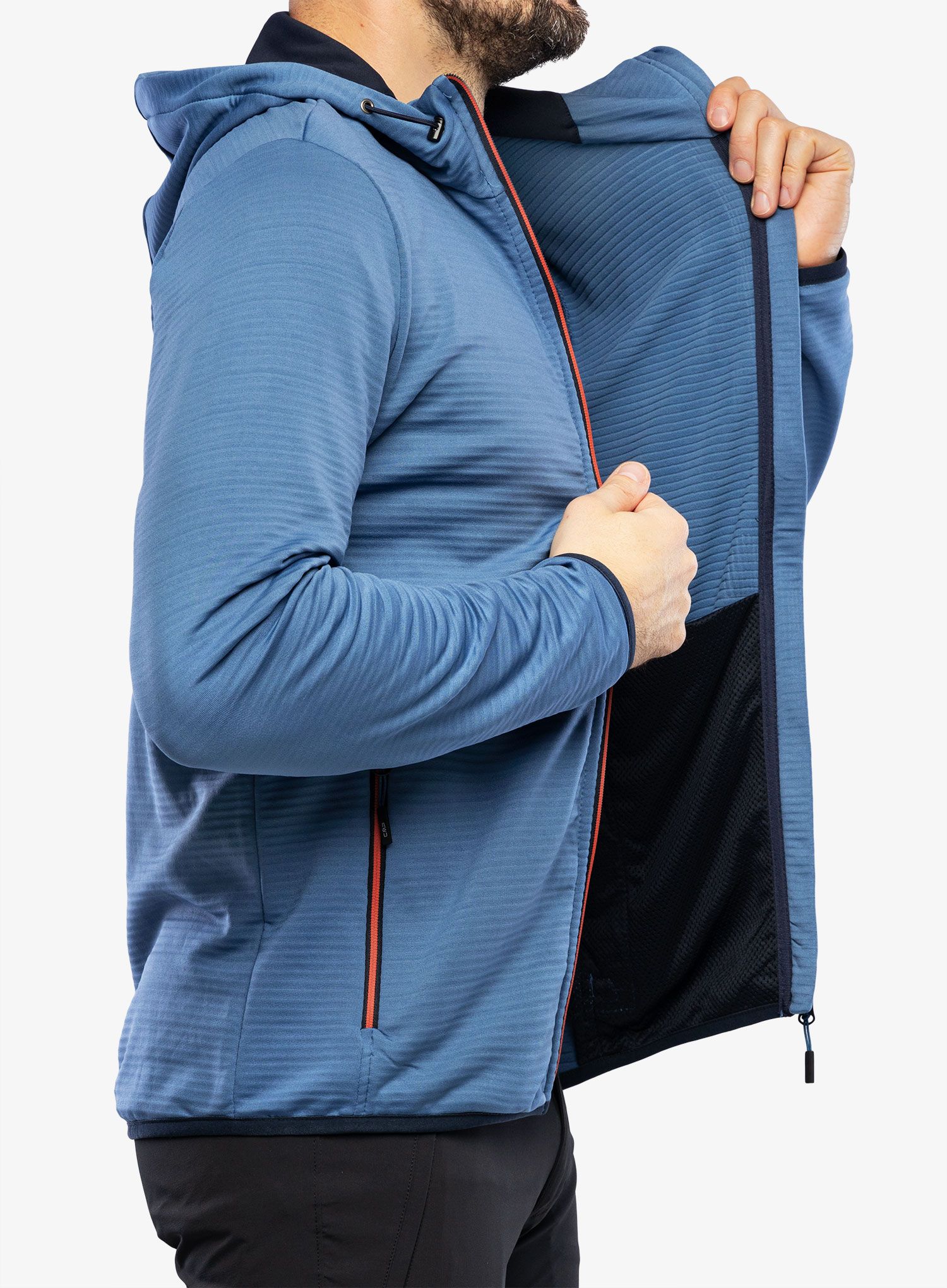 Фліска CMP Edge Jacket Fix Hood - bluestone