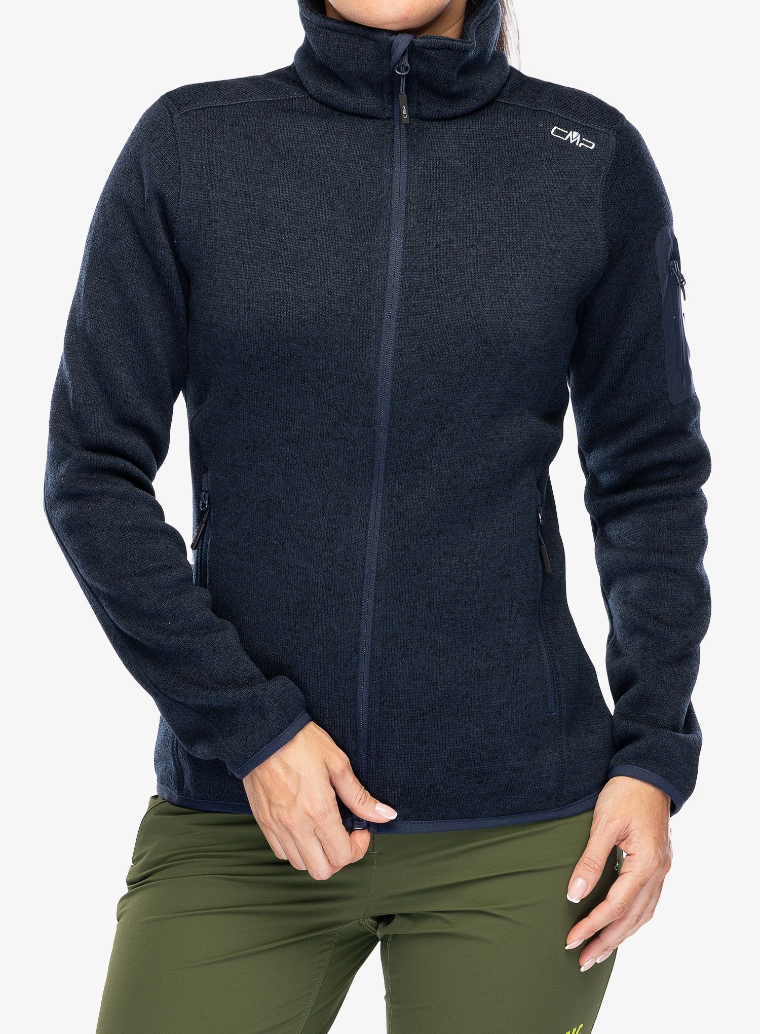 Фліска жіноча CMP Haze Jacket Knitted - b.blue