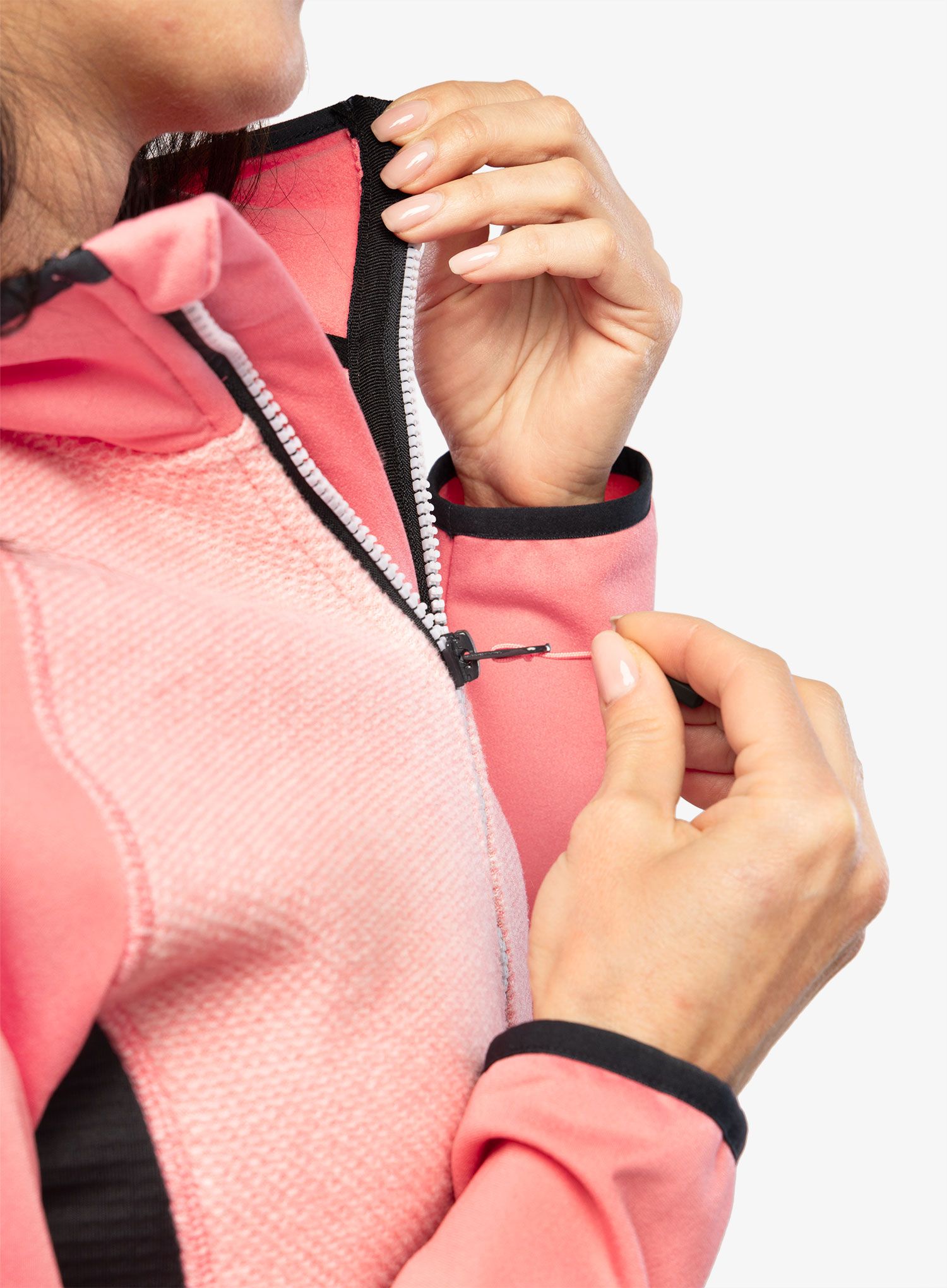 Фліска жіноча CMP Jacket Fix Hood Ahri - pesca/antracite