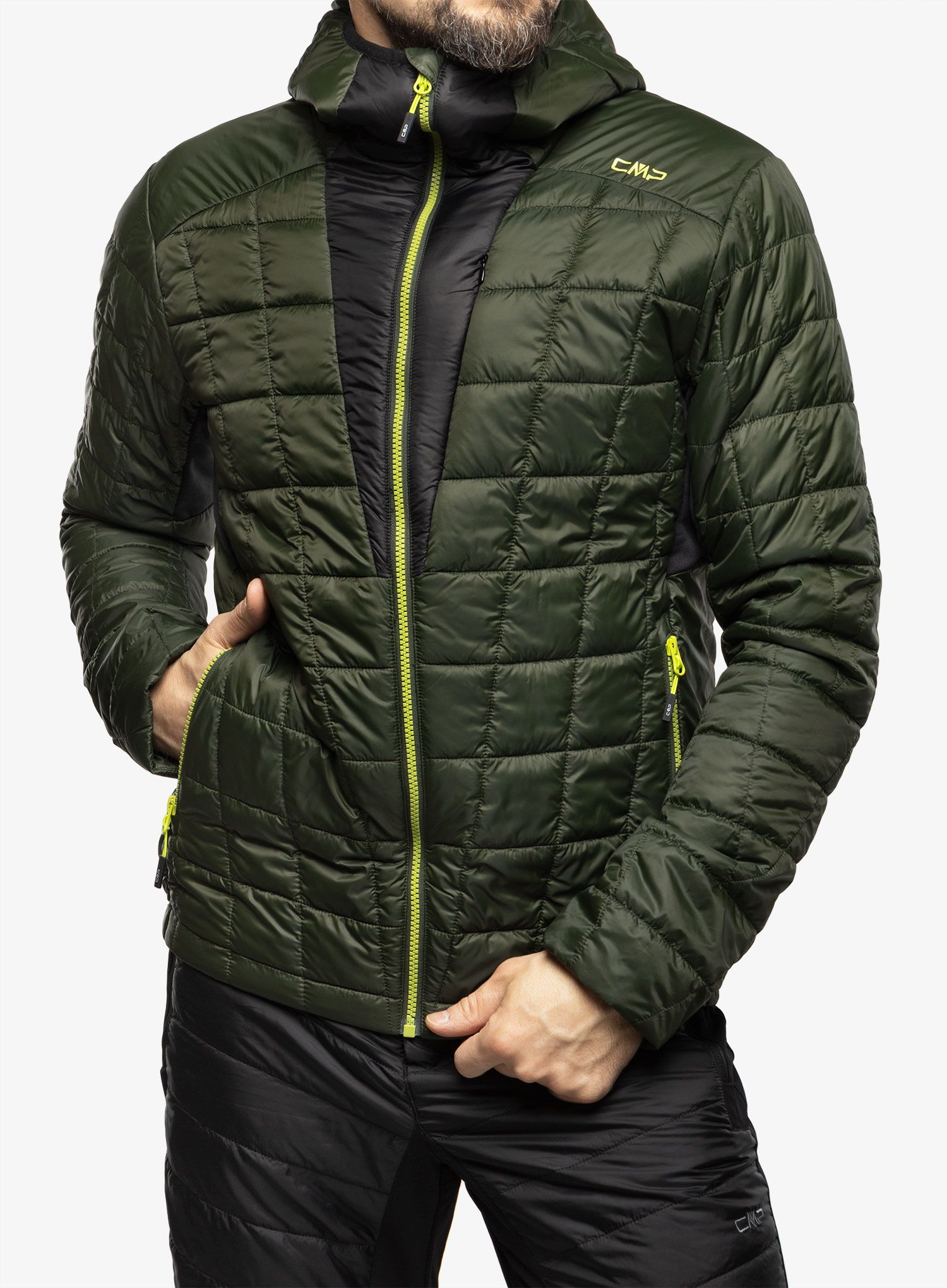 Куртка утеплена CMP Jacket Fix Hood Master - oil green