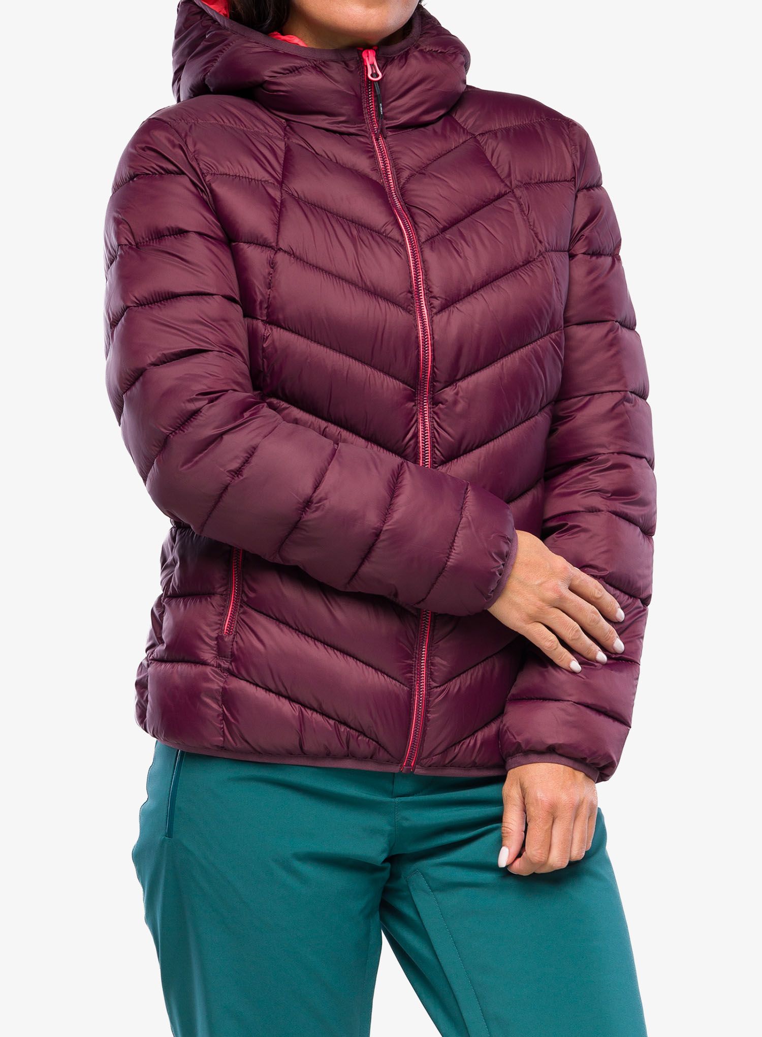 Куртка утеплена жіноча CMP Jacket Fix Hood Sivir - burgundy