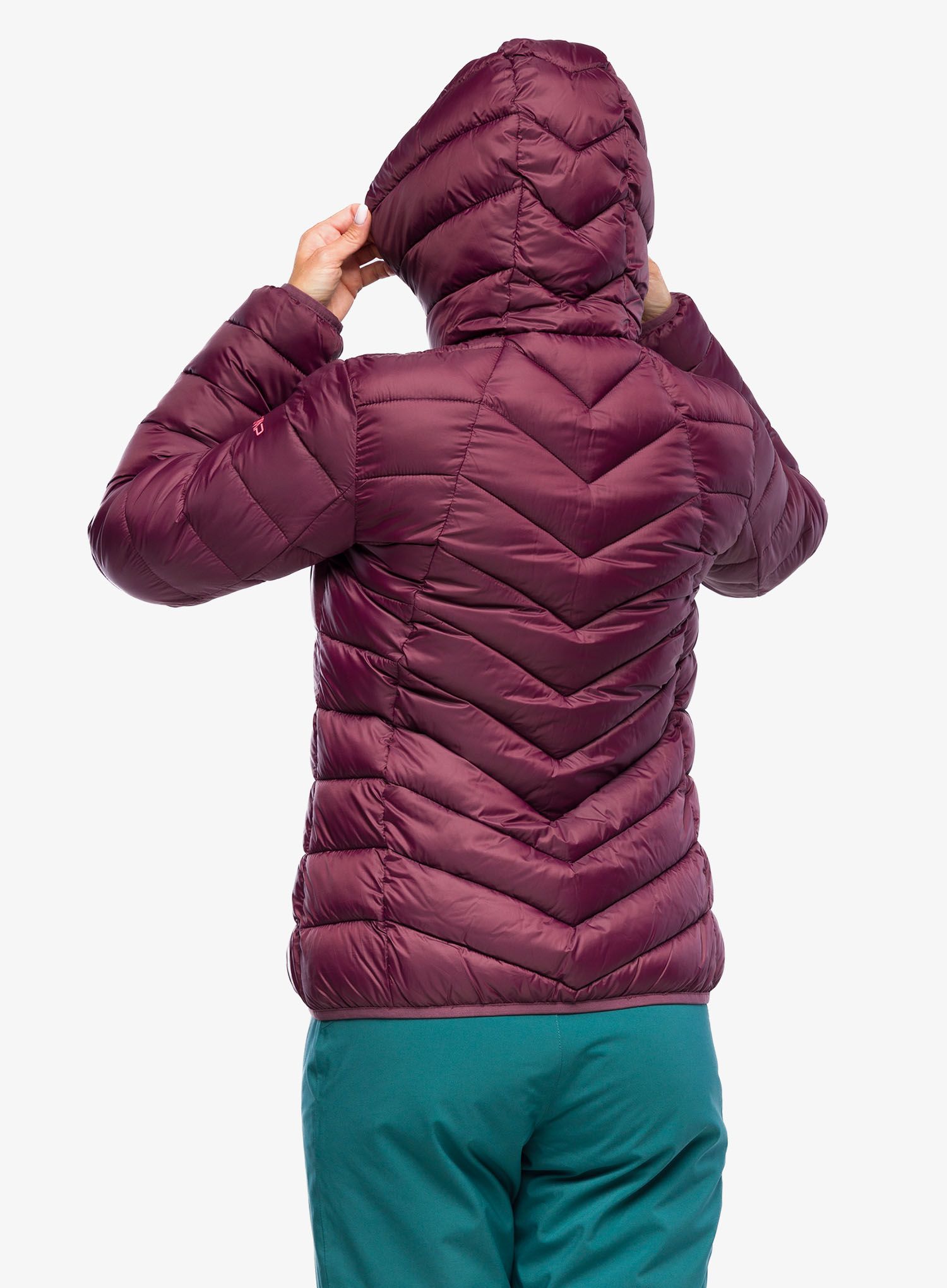 Куртка утеплена жіноча CMP Jacket Fix Hood Sivir - burgundy