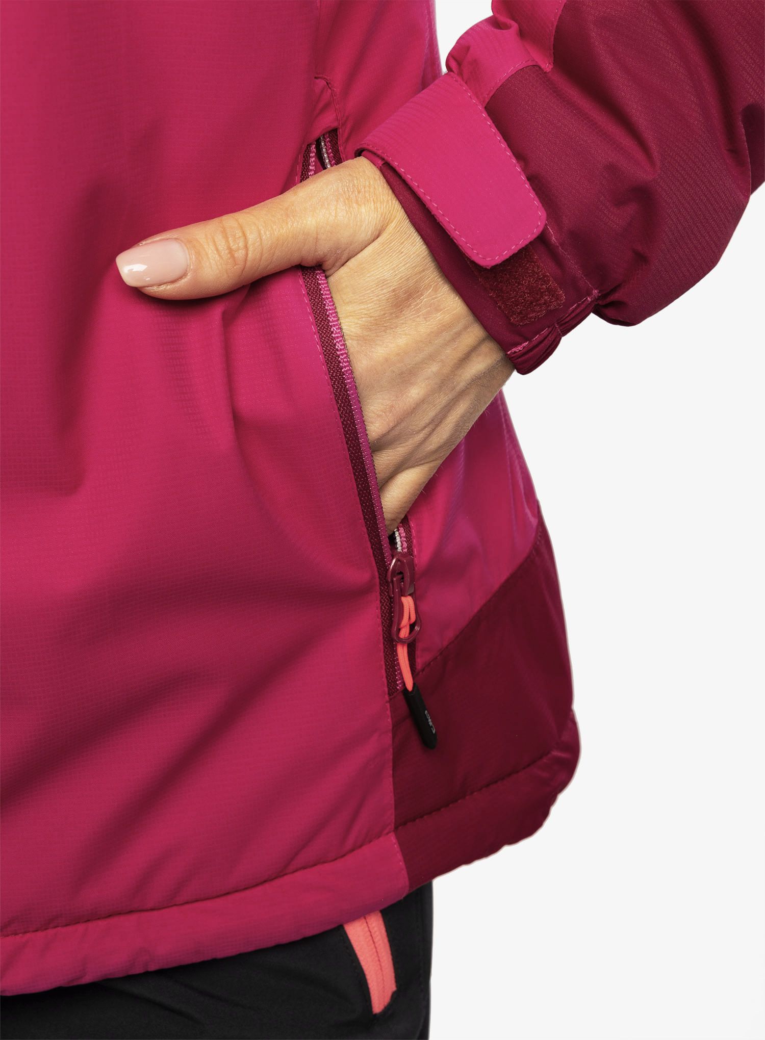 Куртка утеплена жіноча CMP Jacket Fix Hood Teemo - fuxia