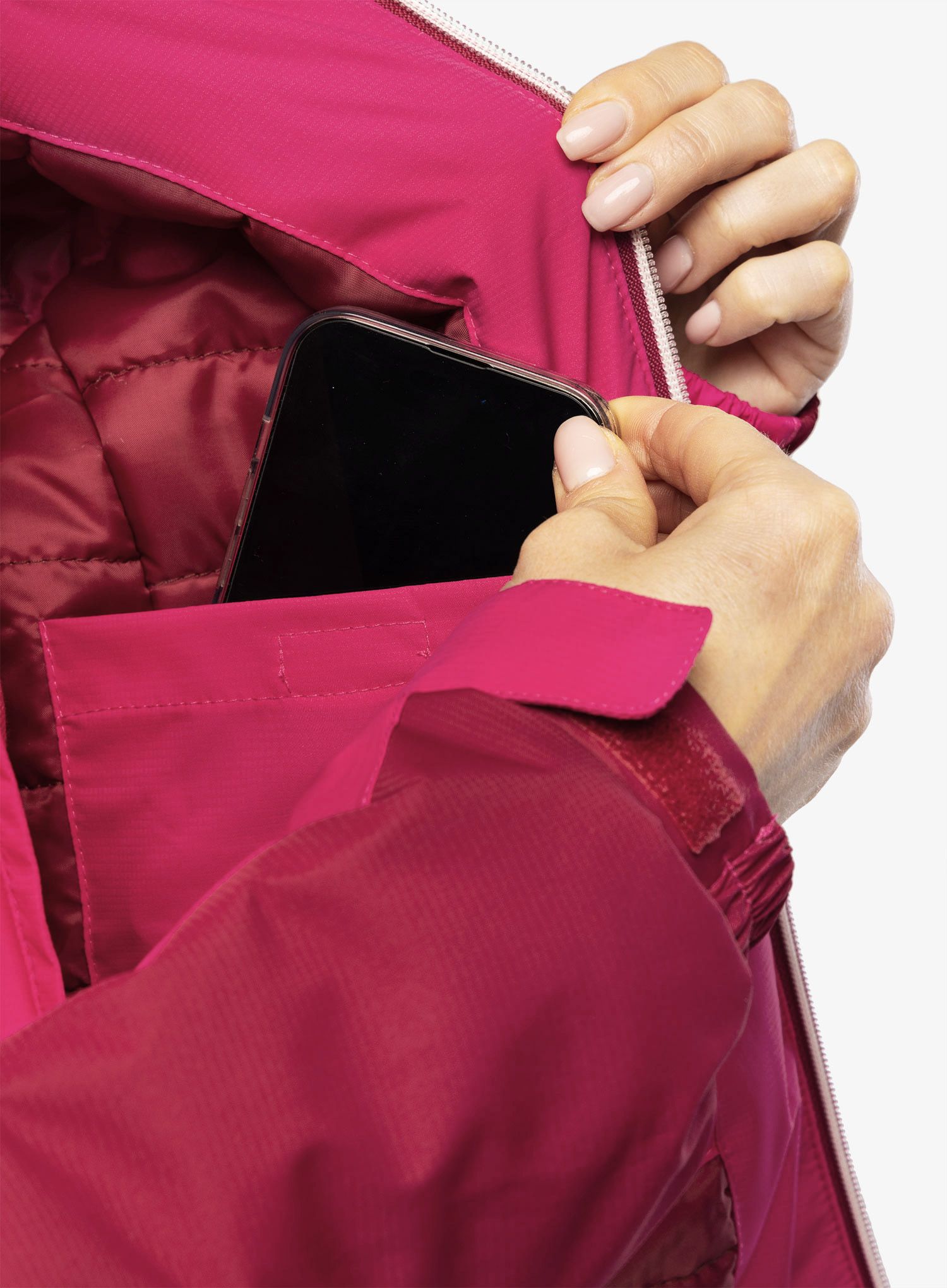 Куртка утеплена жіноча CMP Jacket Fix Hood Teemo - fuxia
