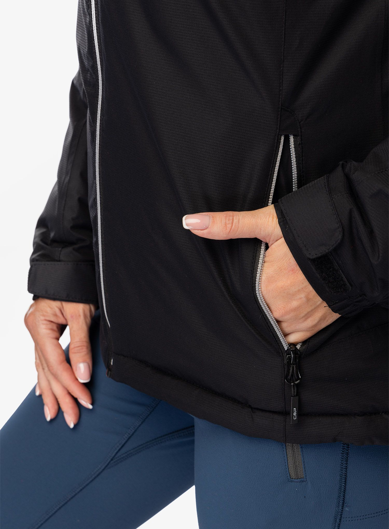 Куртка утеплена жіноча CMP Jacket Fix Hood Teemo - nero