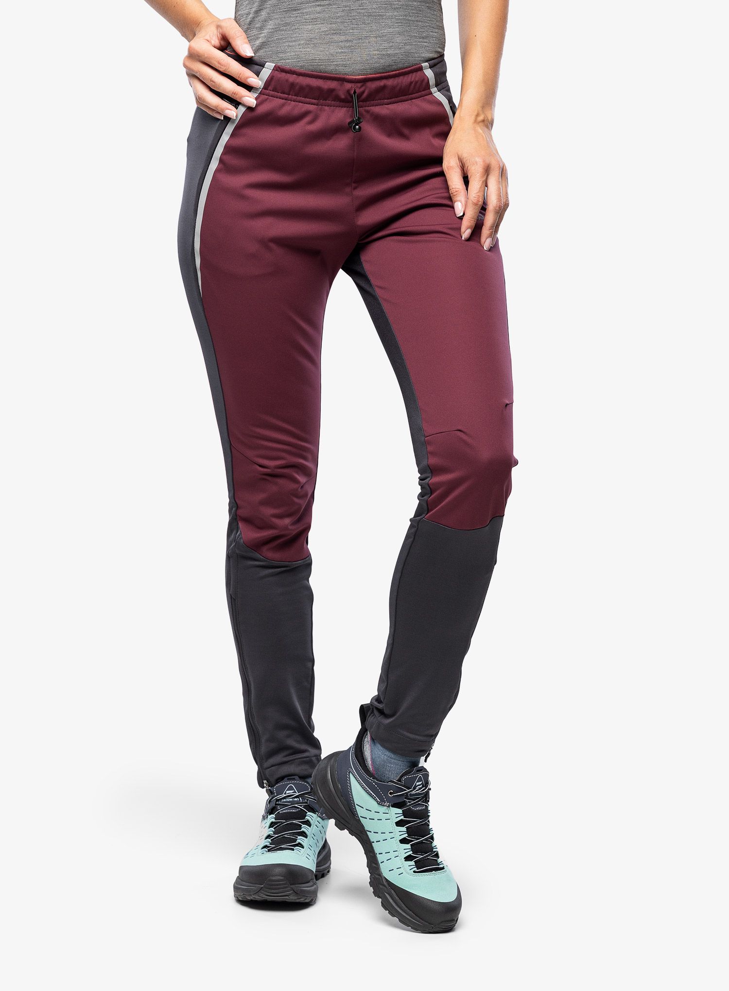 Штани softshell жіночі CMP Long Pant Tee - burgundy