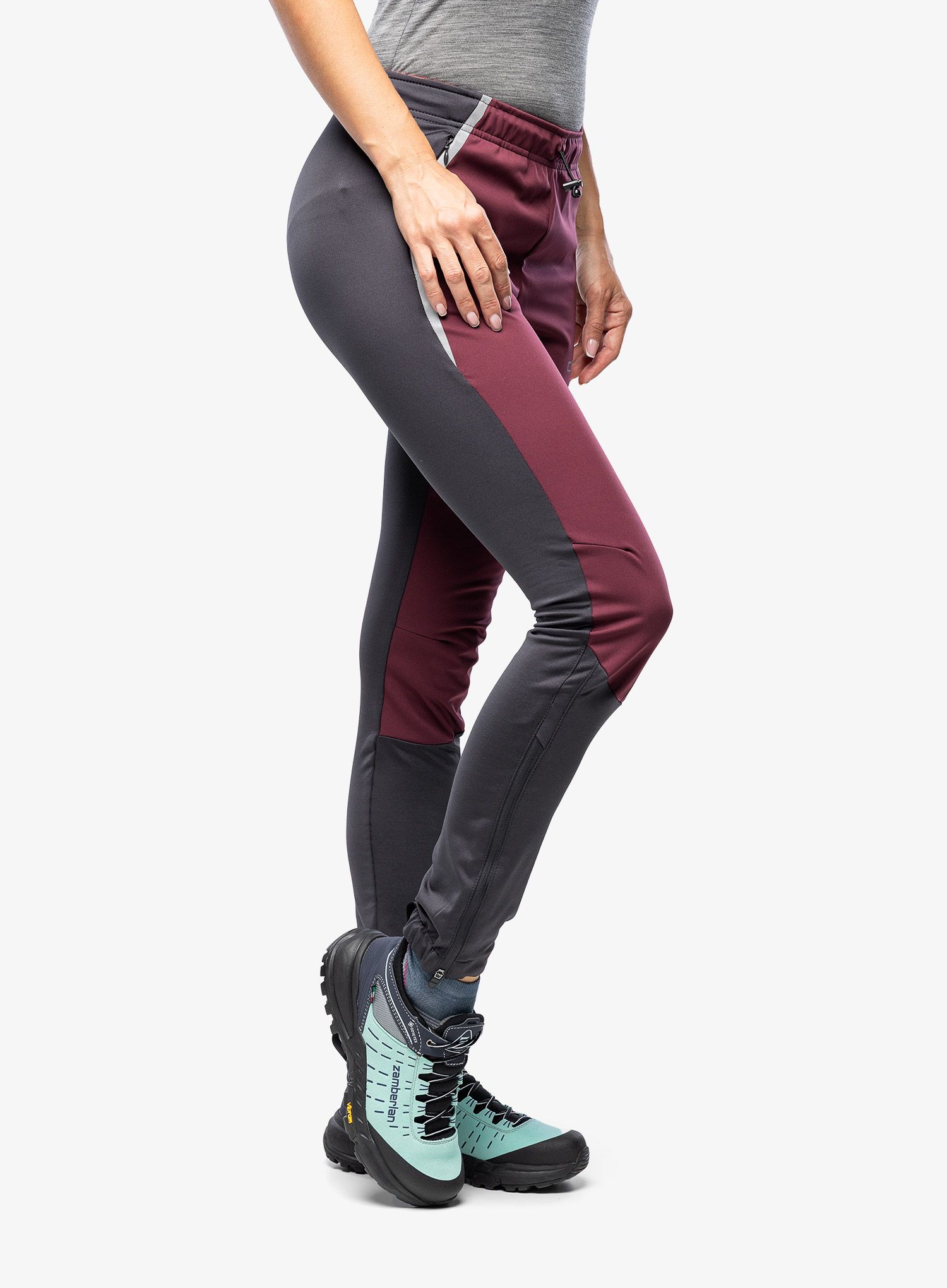 Штани softshell жіночі CMP Long Pant Tee - burgundy