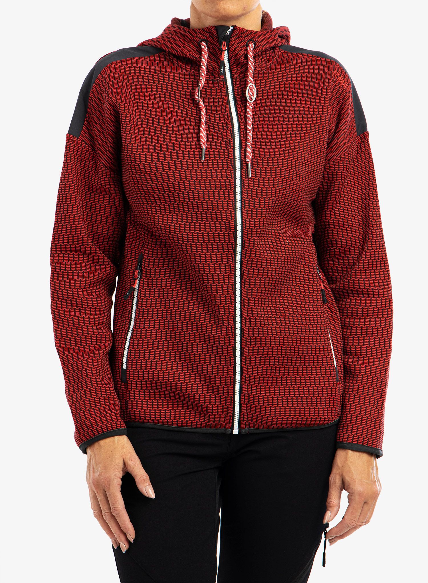 Фліска жіноча CMP Lucy Jacket Fix Hood - campari/antracite