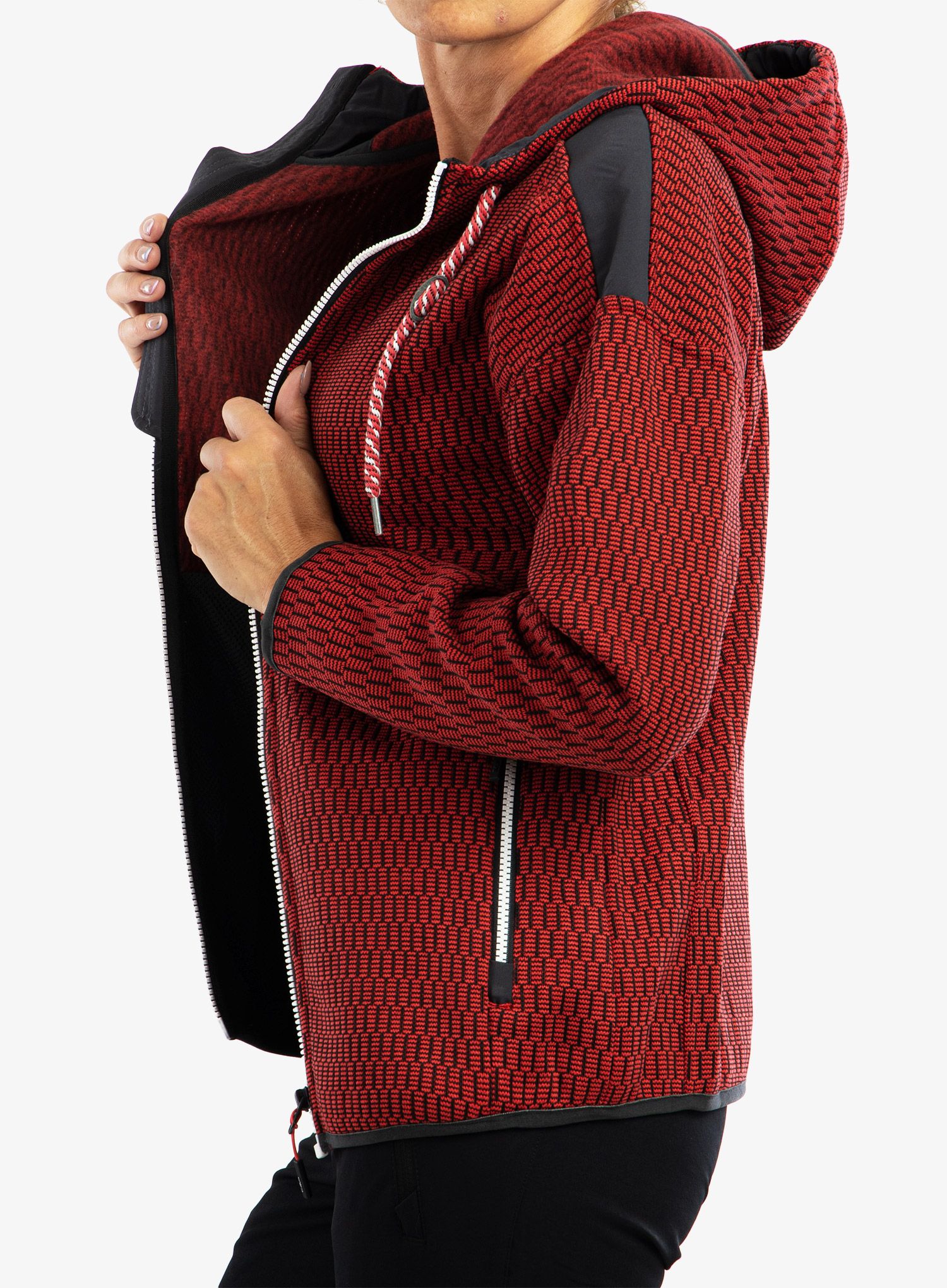 Фліска жіноча CMP Lucy Jacket Fix Hood - campari/antracite