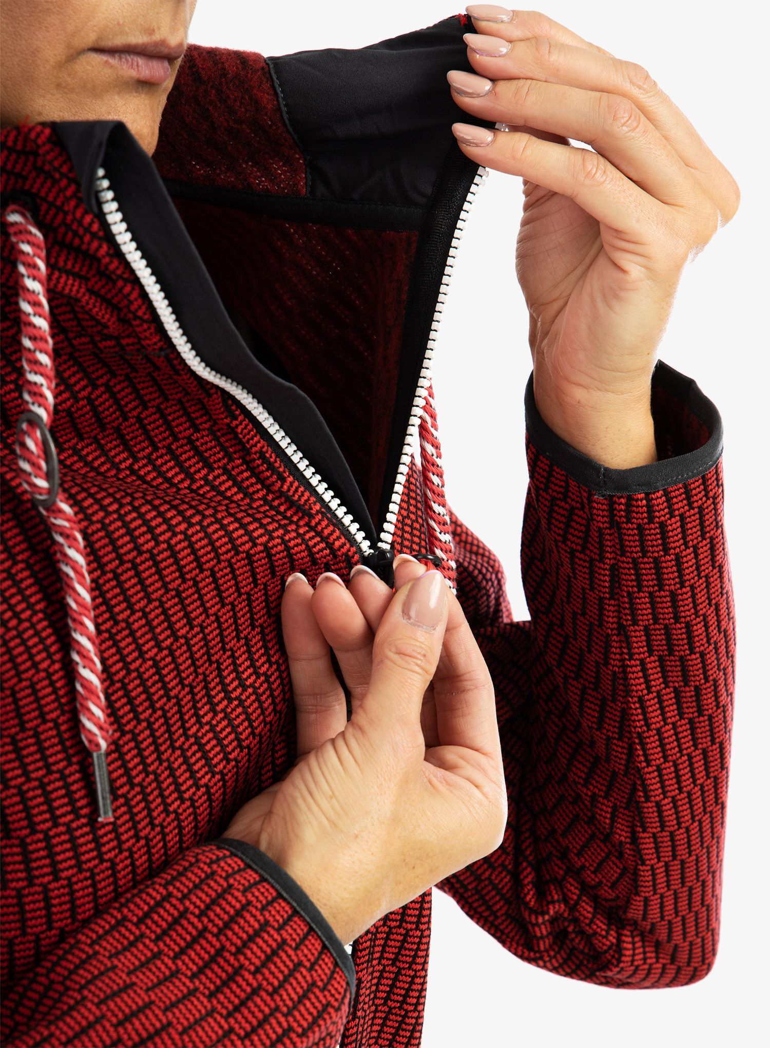 Фліска жіноча CMP Lucy Jacket Fix Hood - campari/antracite