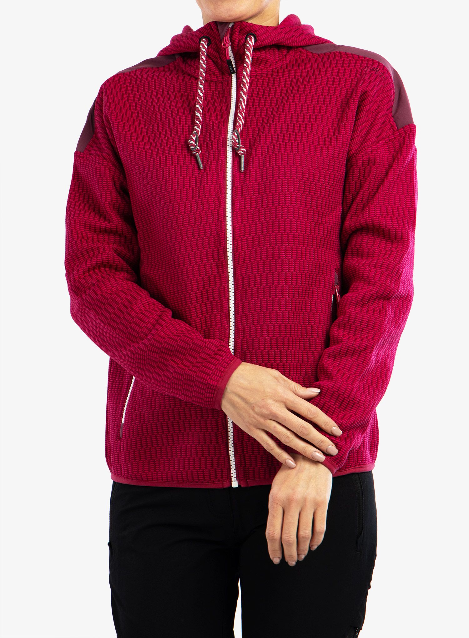 Фліска жіноча CMP Lucy Jacket Fix Hood - fucsia/amaranto