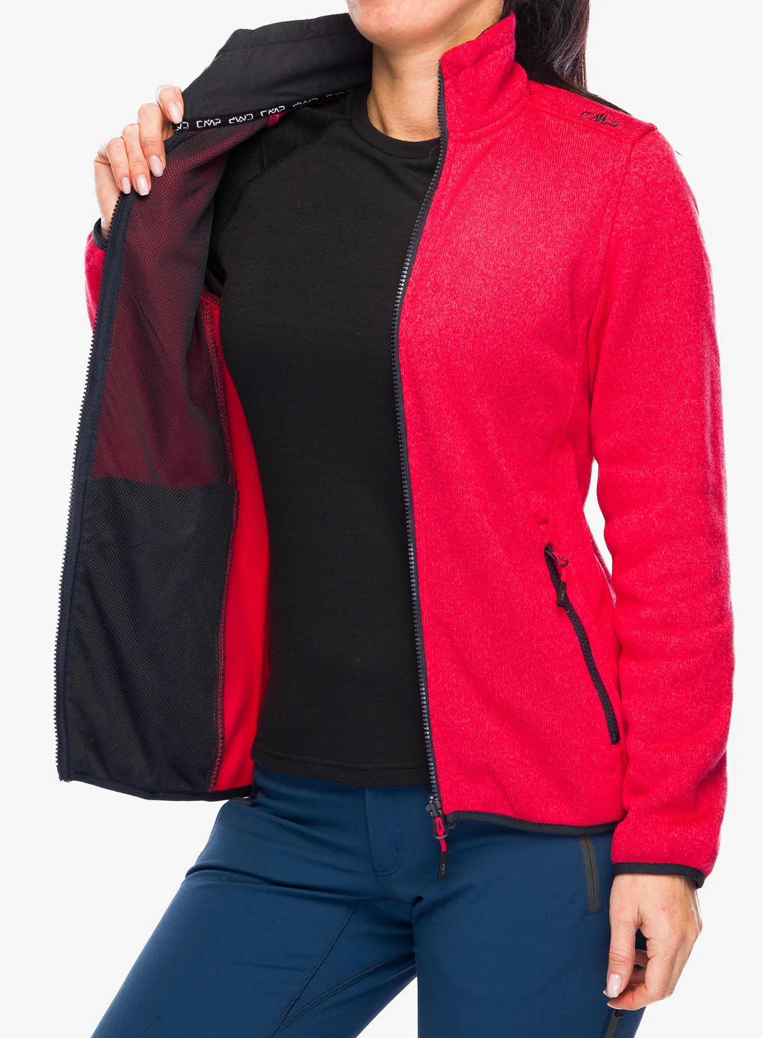 Куртка 3в1 жіноча CMP Page Jacket Zip Hood Detachble Inn.Jacket - antracite/corallo