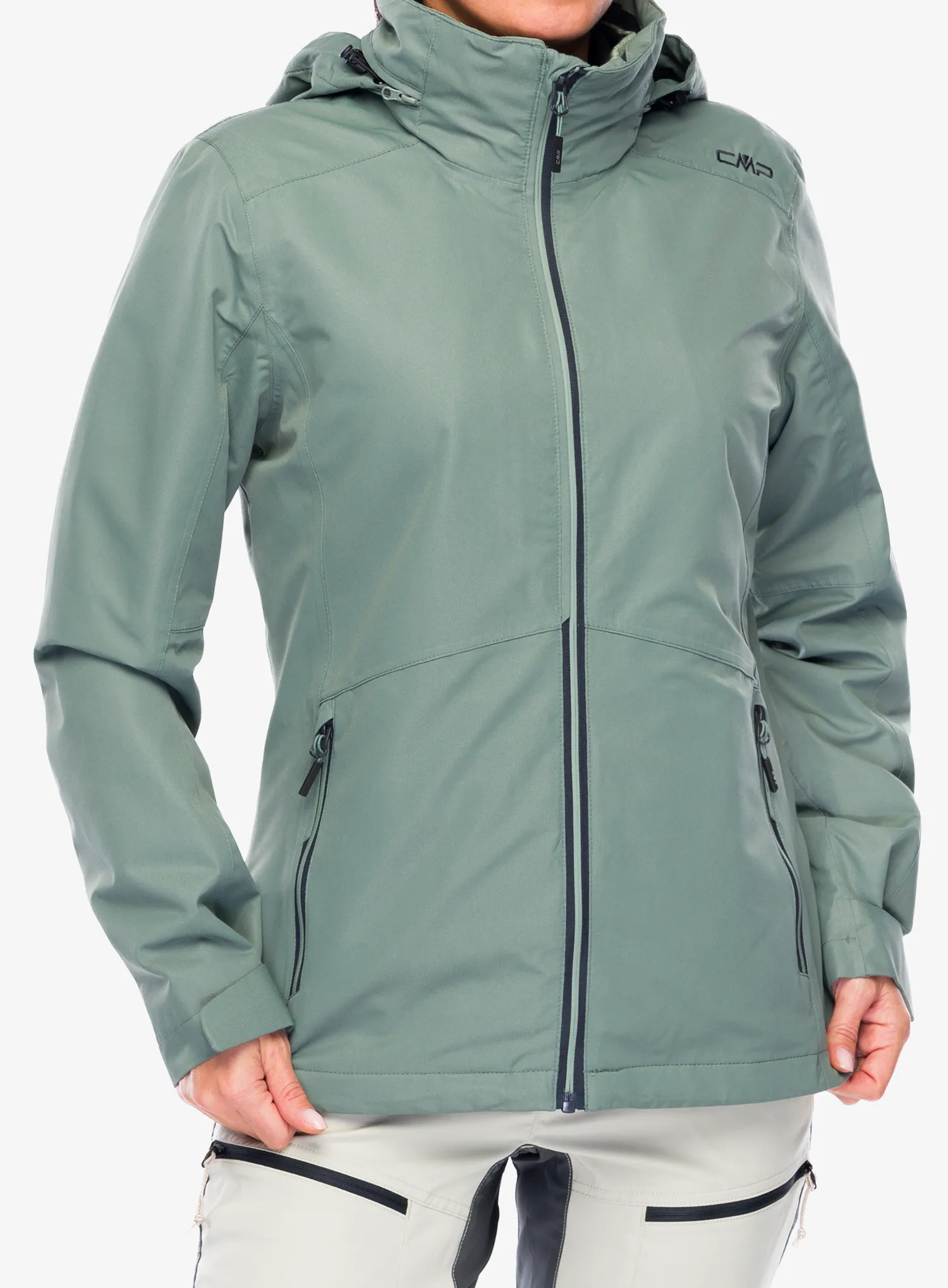Куртка 3в1 жіноча CMP Page Jacket Zip Hood Detachble Inn.Jacket - mineral