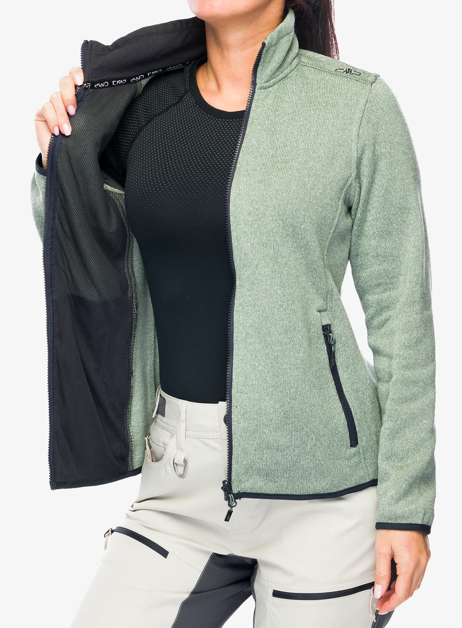 Куртка 3в1 жіноча CMP Page Jacket Zip Hood Detachble Inn.Jacket - mineral