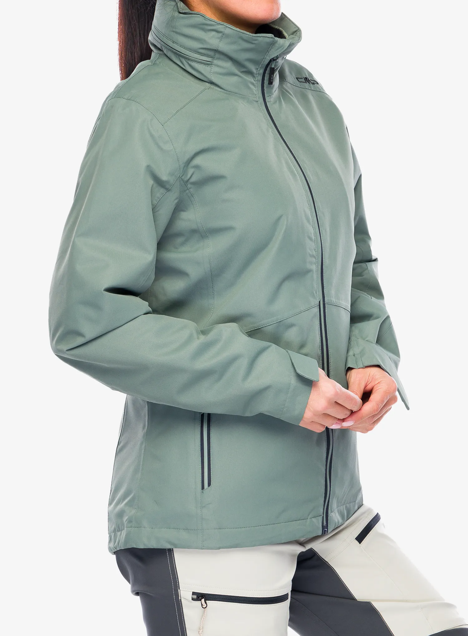 Куртка 3в1 жіноча CMP Page Jacket Zip Hood Detachble Inn.Jacket - mineral