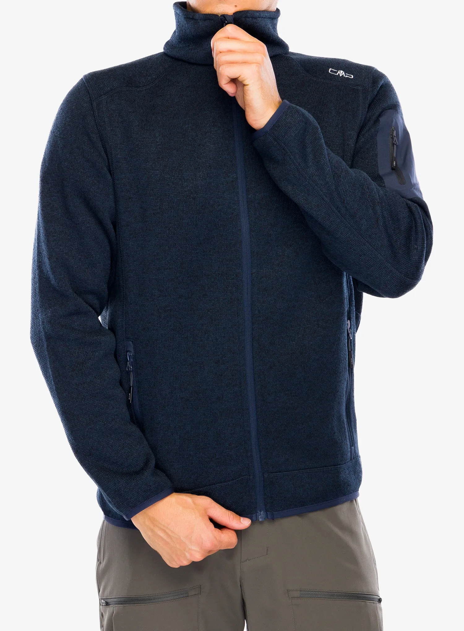 Фліска CMP Perl Jacket Knitted - b.blue/antracite