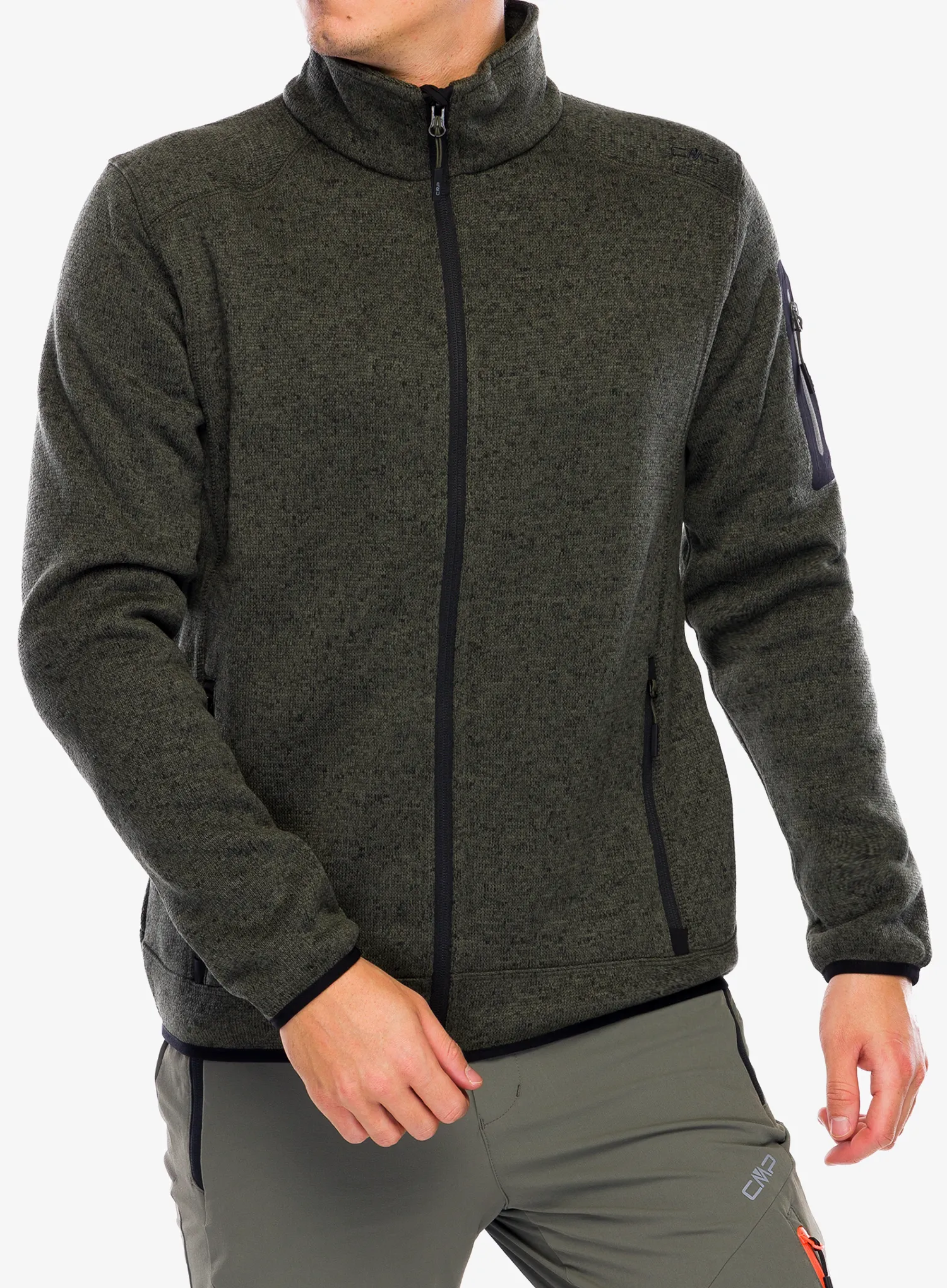 Фліска CMP Perl Jacket Knitted - olive/nero