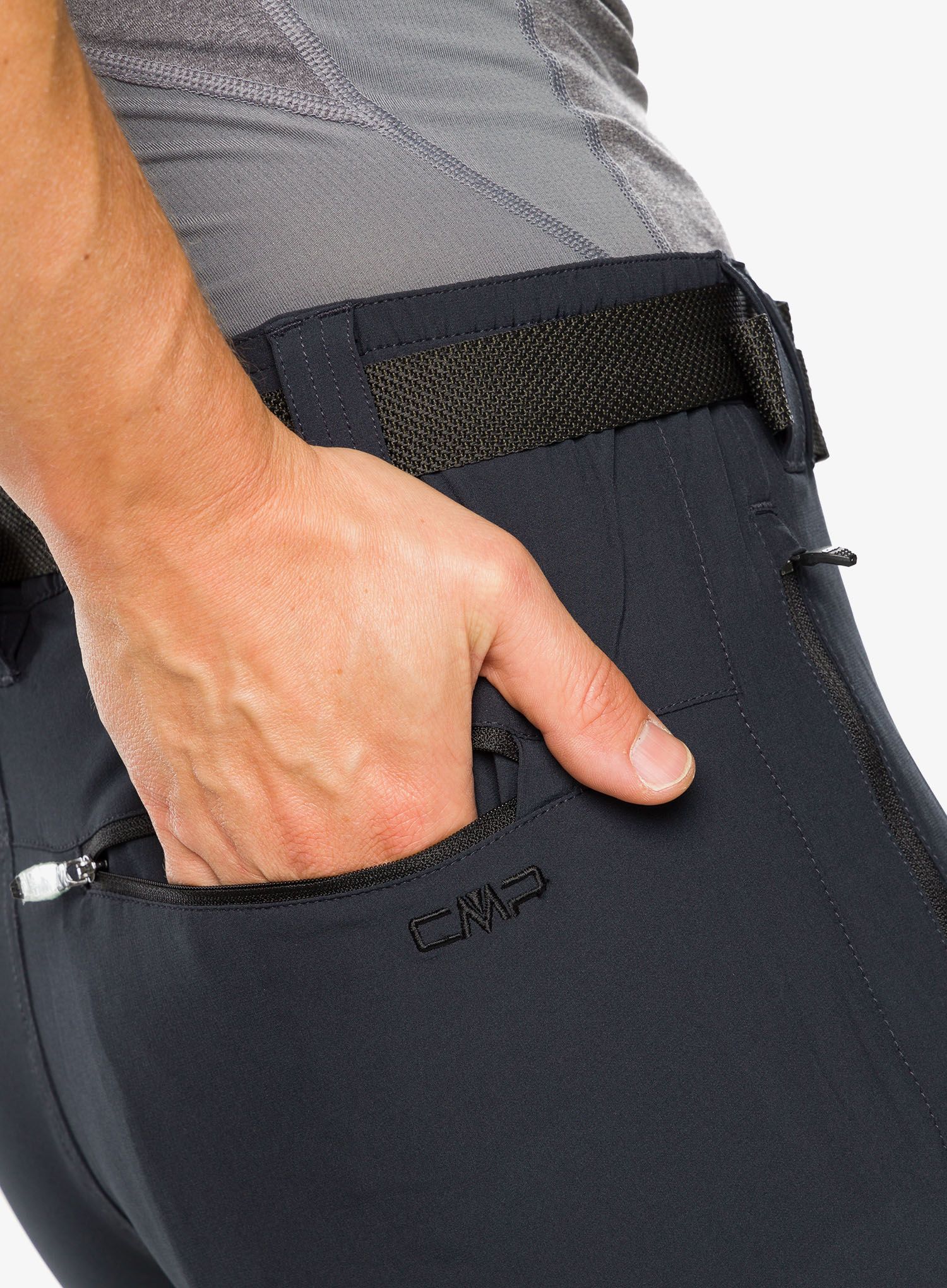 Штани CMP Rule Zip Off Pant Stretch Polyester - antracite
