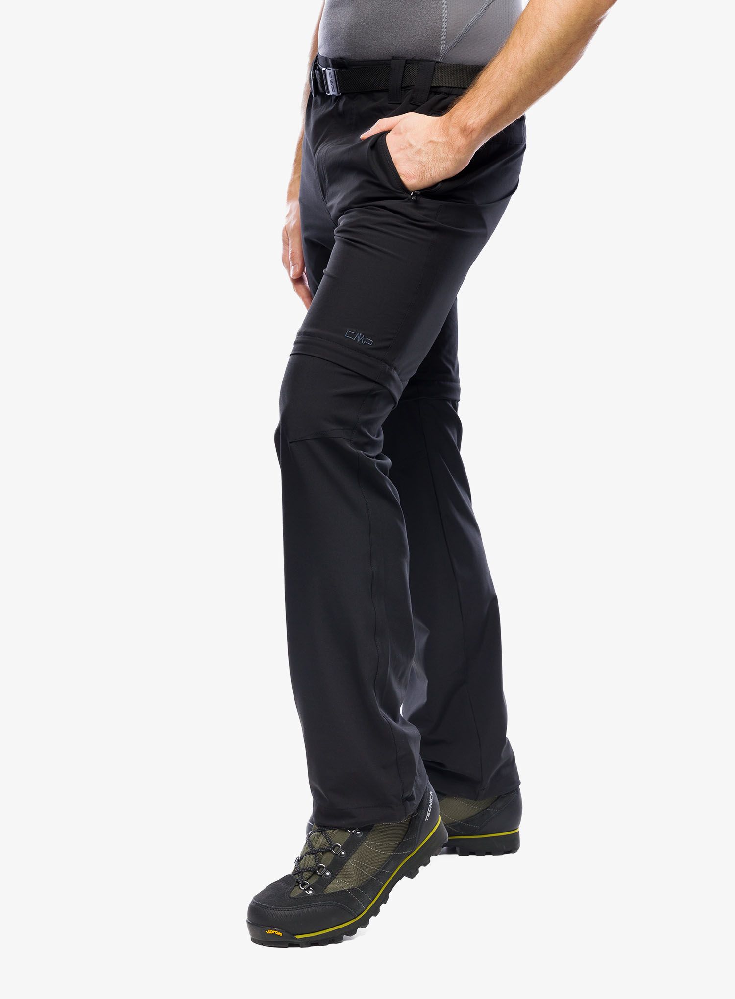 Штани CMP Rule Zip Off Pant Stretch Polyester - nero