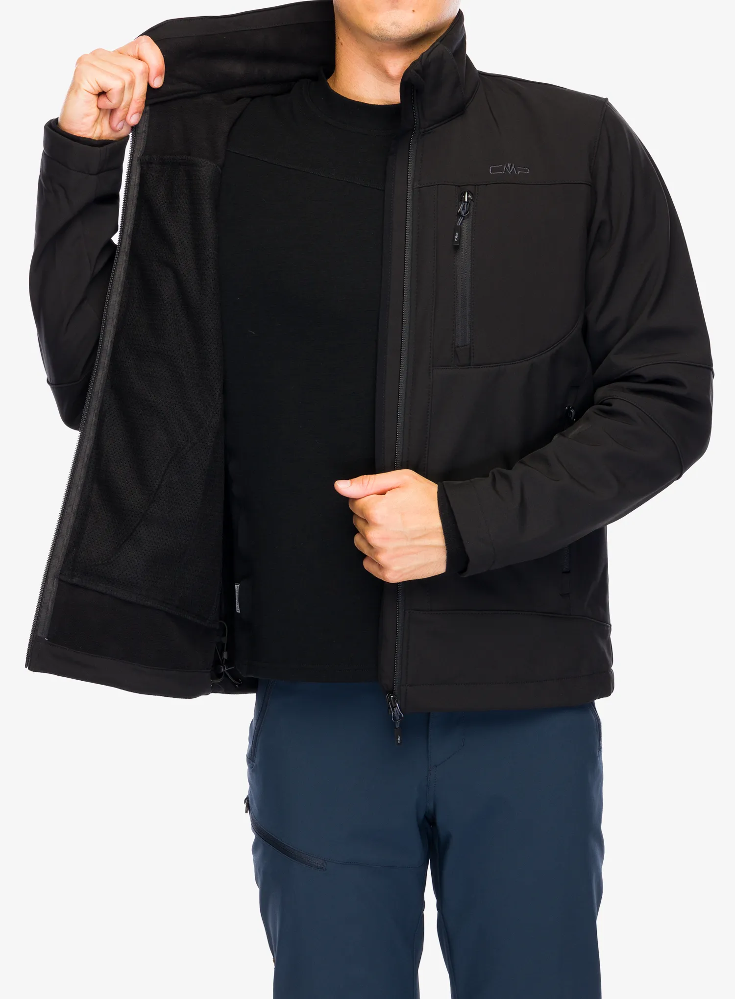 Куртка softshell CMP Vivo Jacket Zip Hood - nero