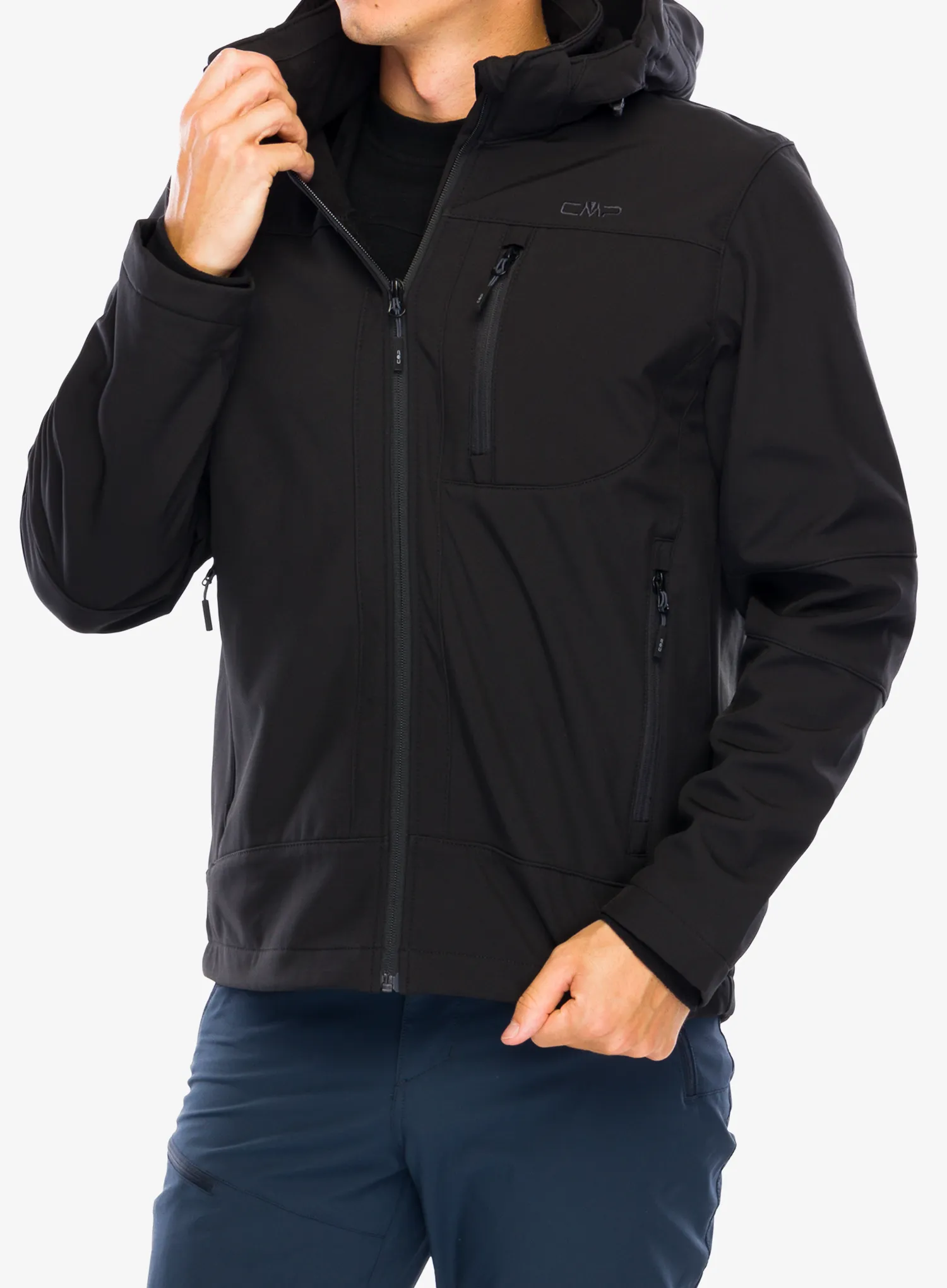 Куртка softshell CMP Vivo Jacket Zip Hood - nero