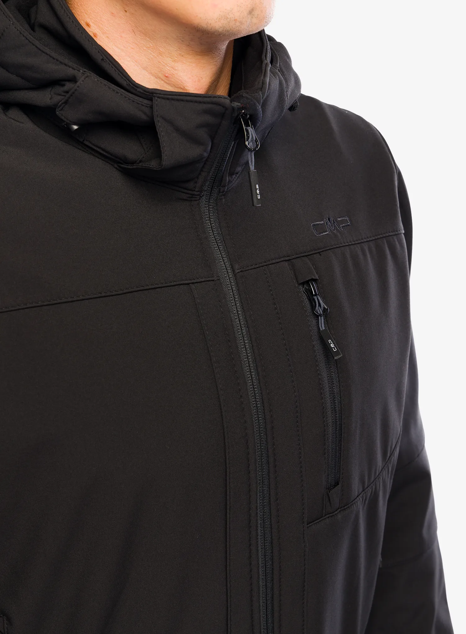 Куртка softshell CMP Vivo Jacket Zip Hood - nero