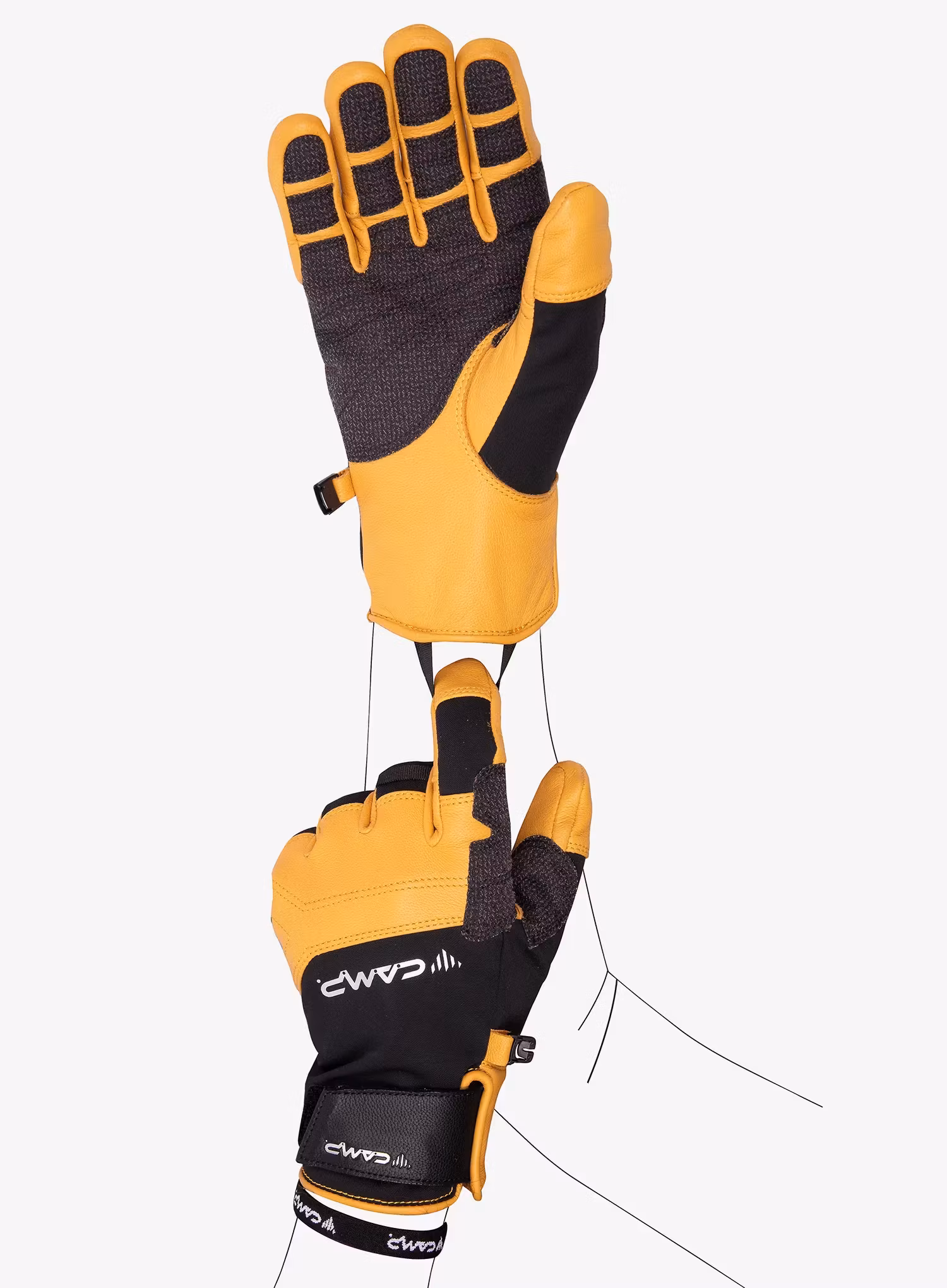 Рукавички Camp Geko Grip - black/yellow